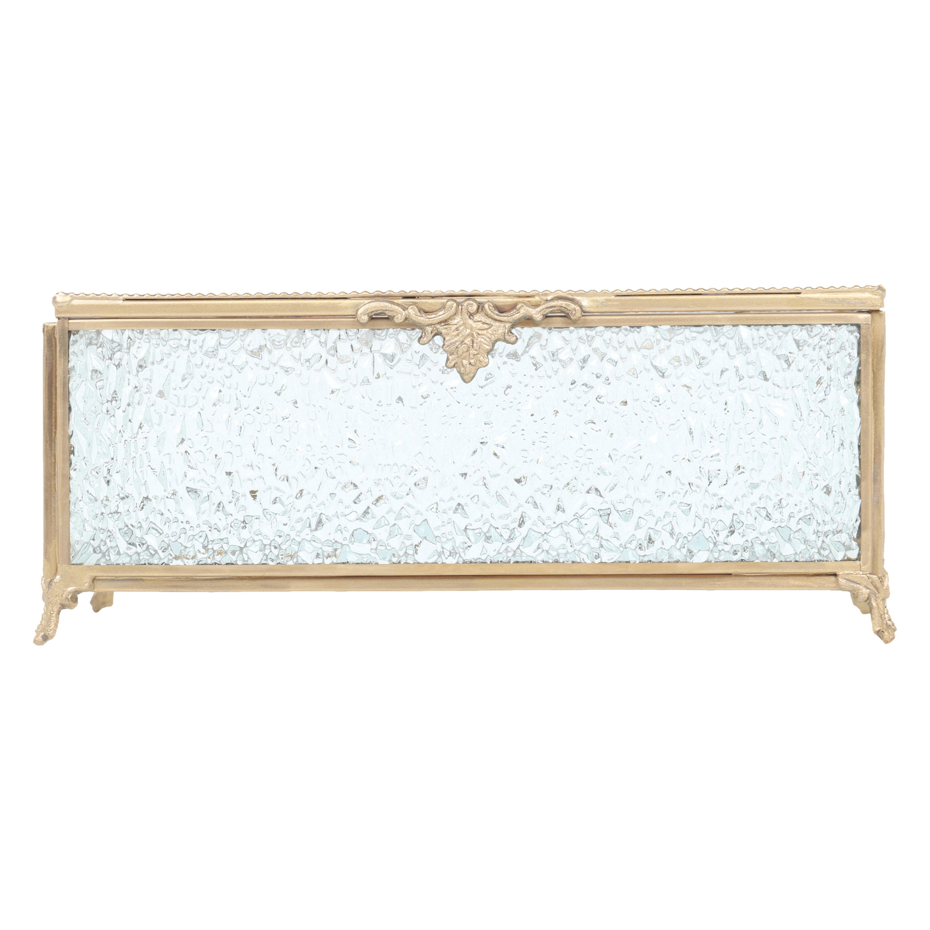 Diamond Cut Crystal Tissue Box