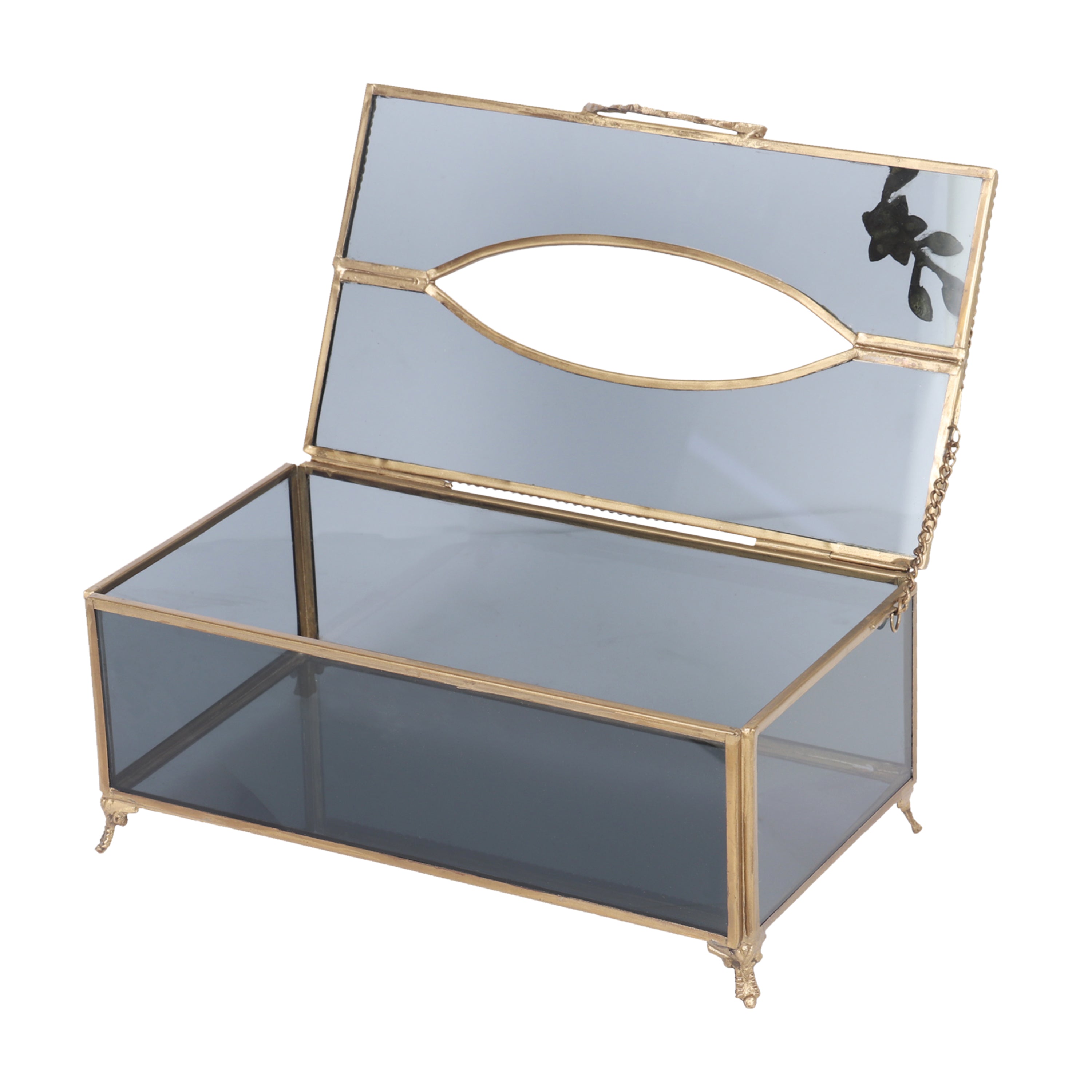 Diamond Cut Crystal Tissue Box