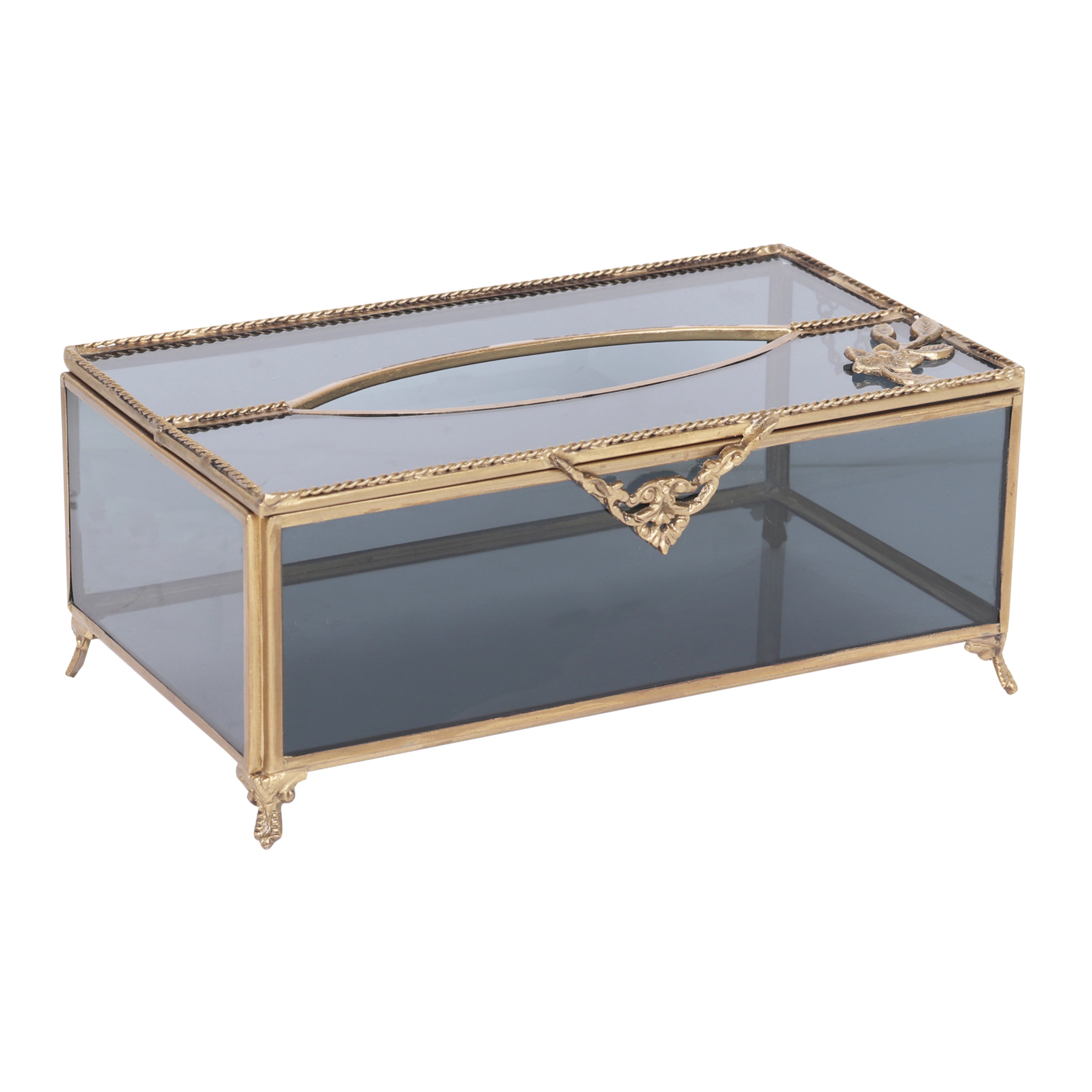 Diamond Cut Crystal Tissue Box
