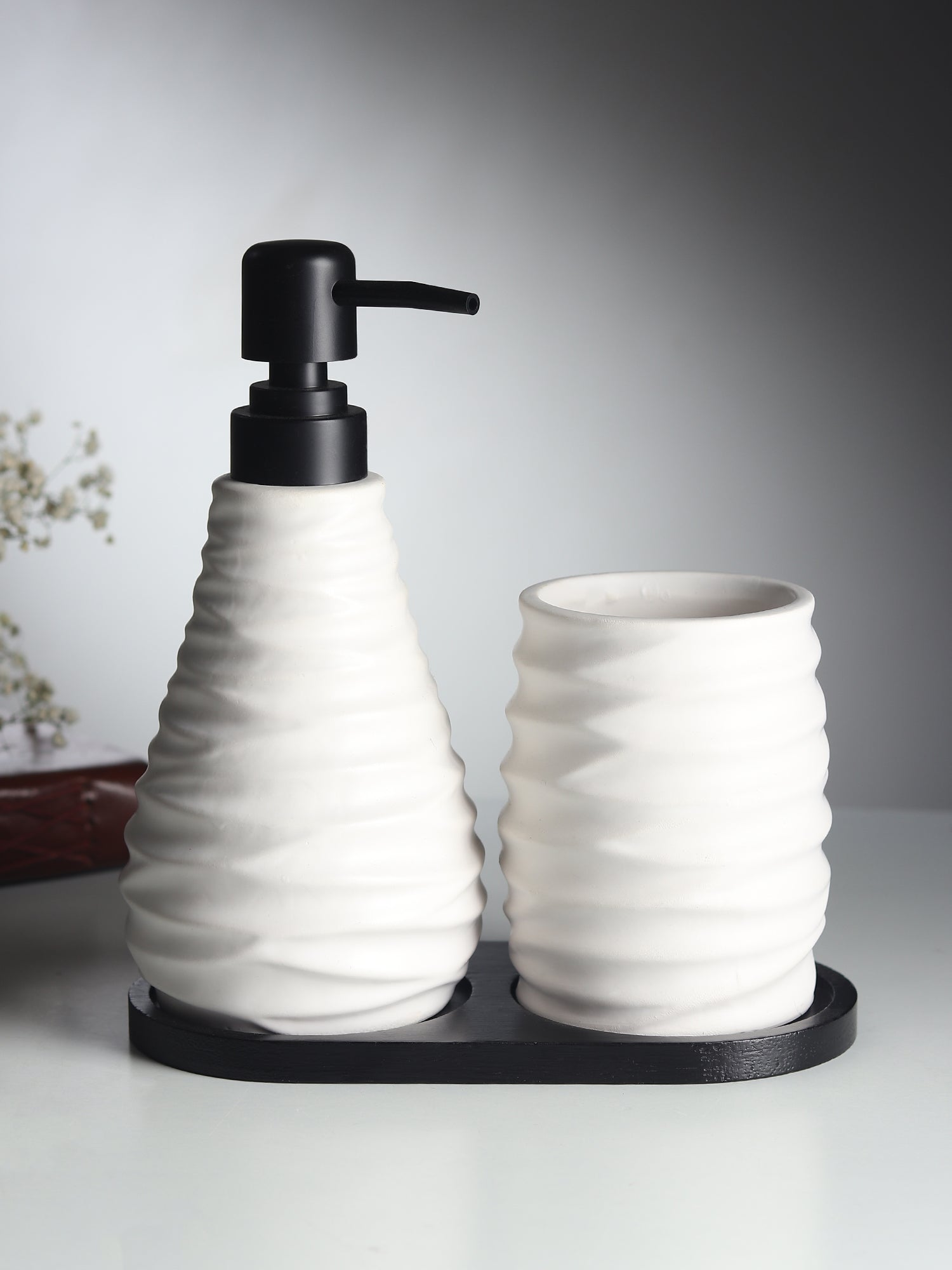 Drift Bathroom Set of 3 White