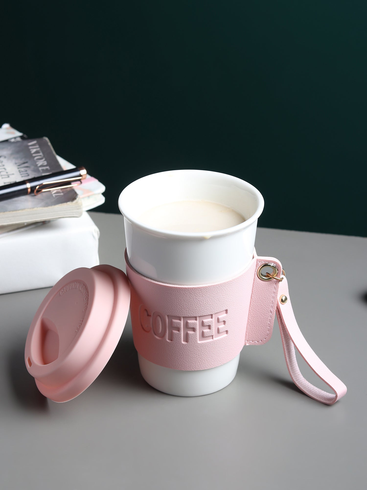 Brewster Coffee Pink Ceramic Mug