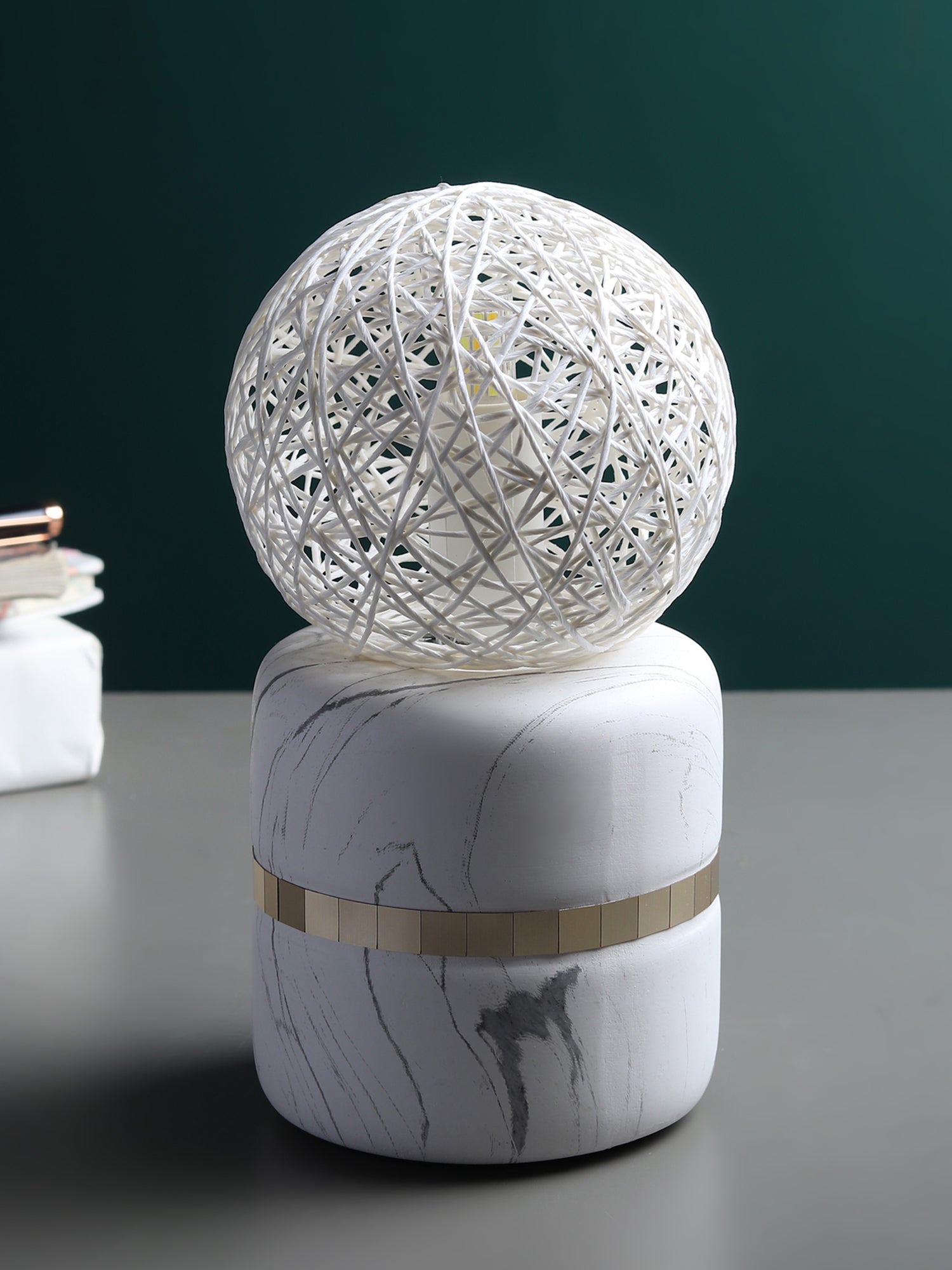 Weave Forme White Table Lamp