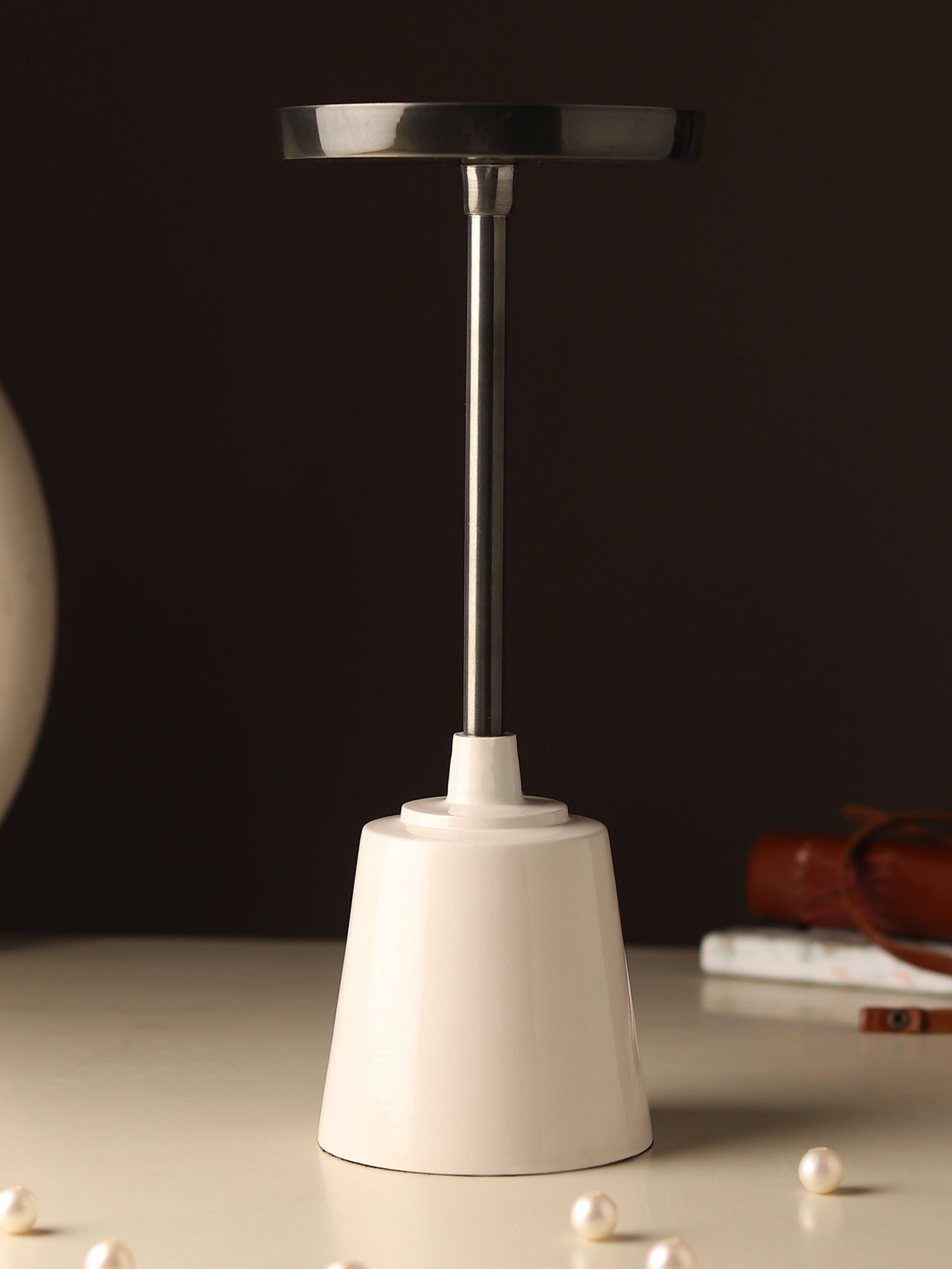 Altura Piccolo Black Silver Candle Holder Small