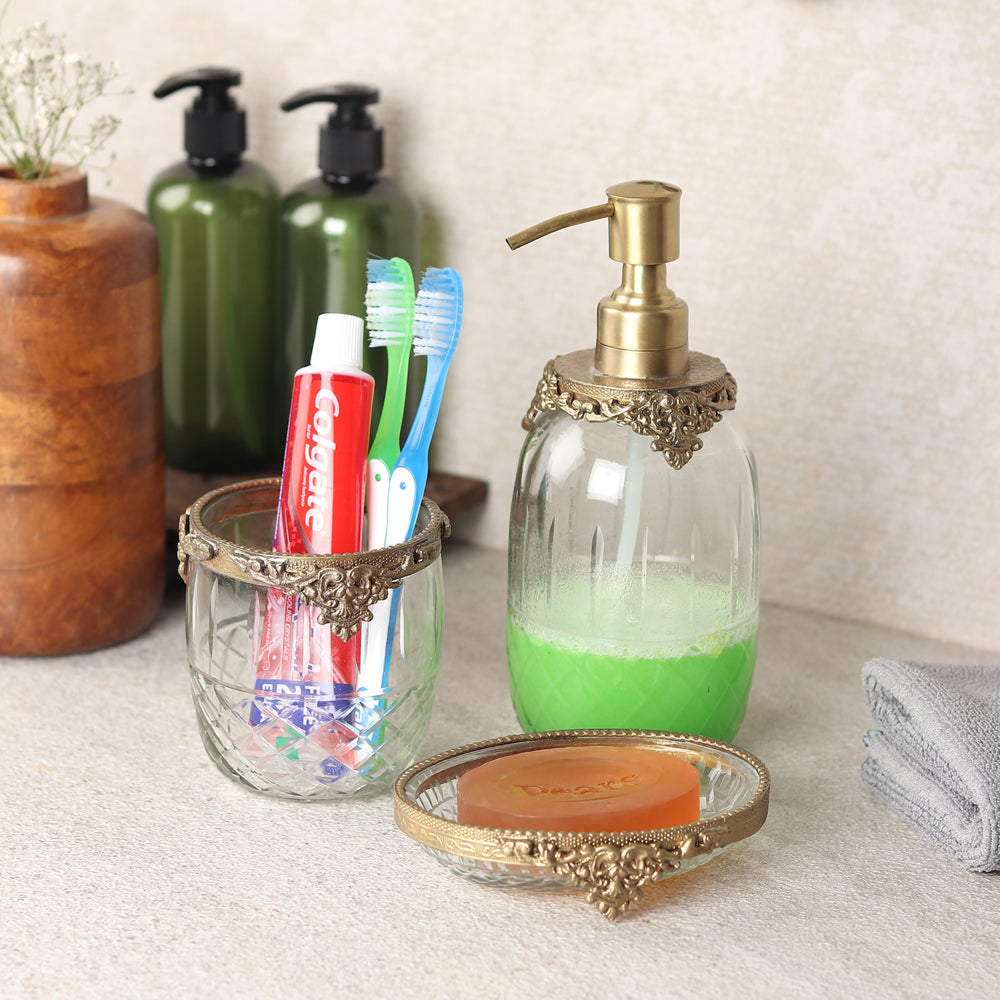 Regal Brass Accents Bathroom Set