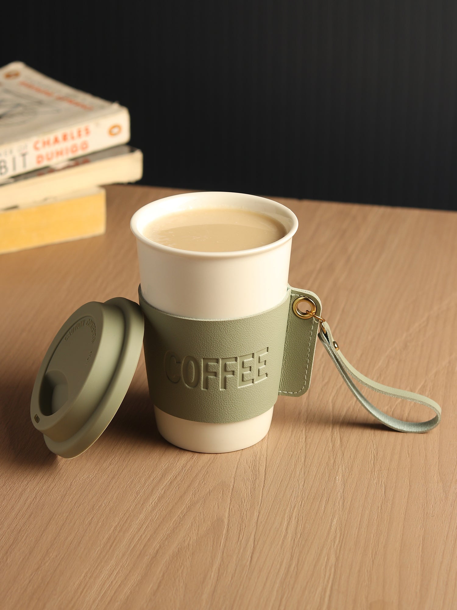 Brewster Coffee Green Ceramic Mug