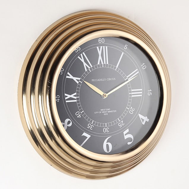 Gilded Ecliptic Wall Clock