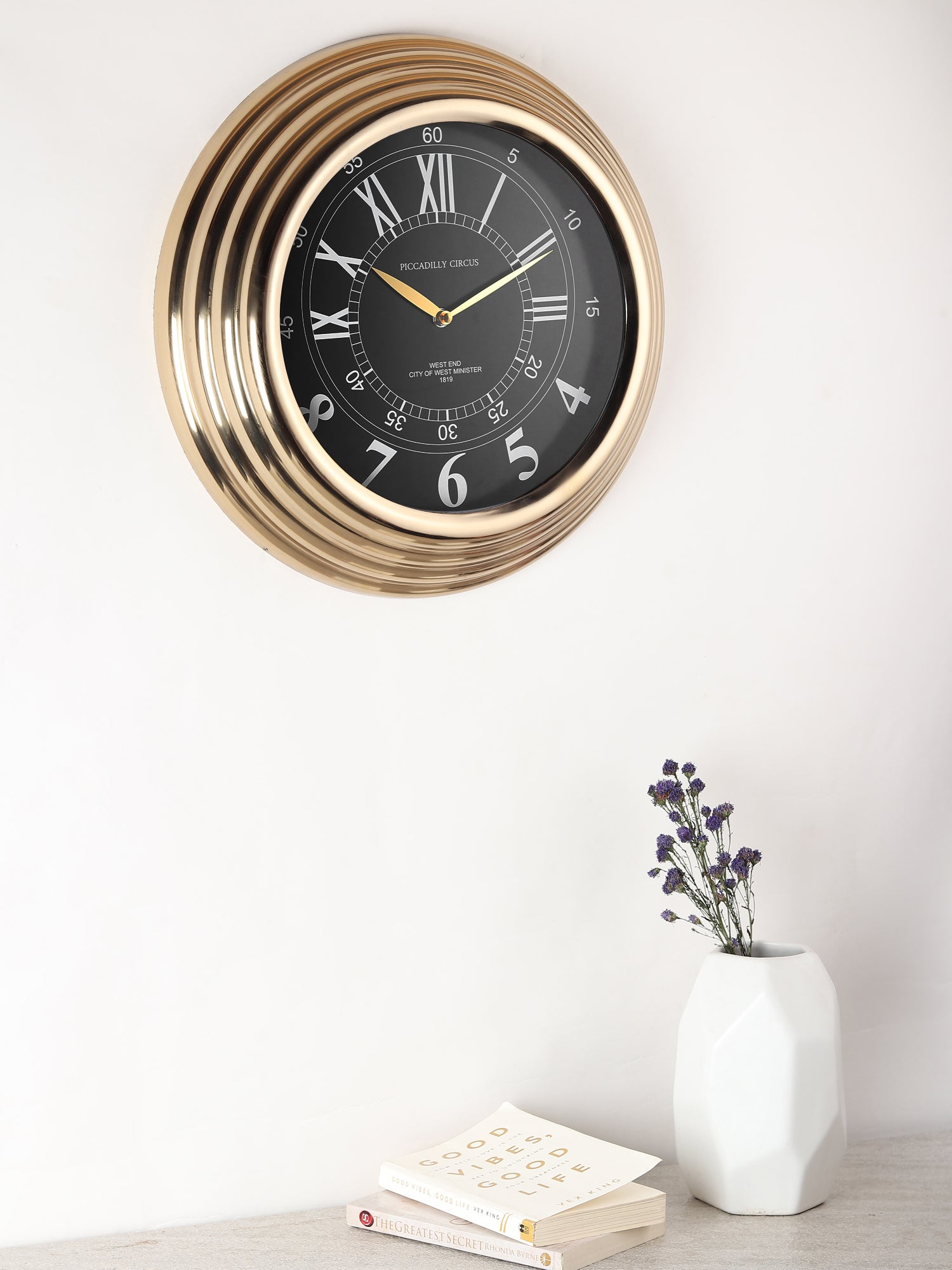 Gilded Wall Clock