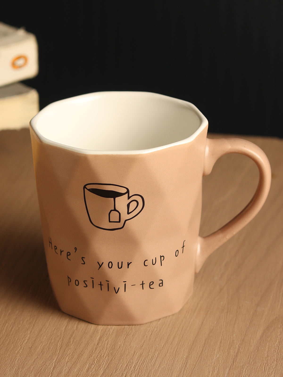 Positive-Tea Grey ceramic cup