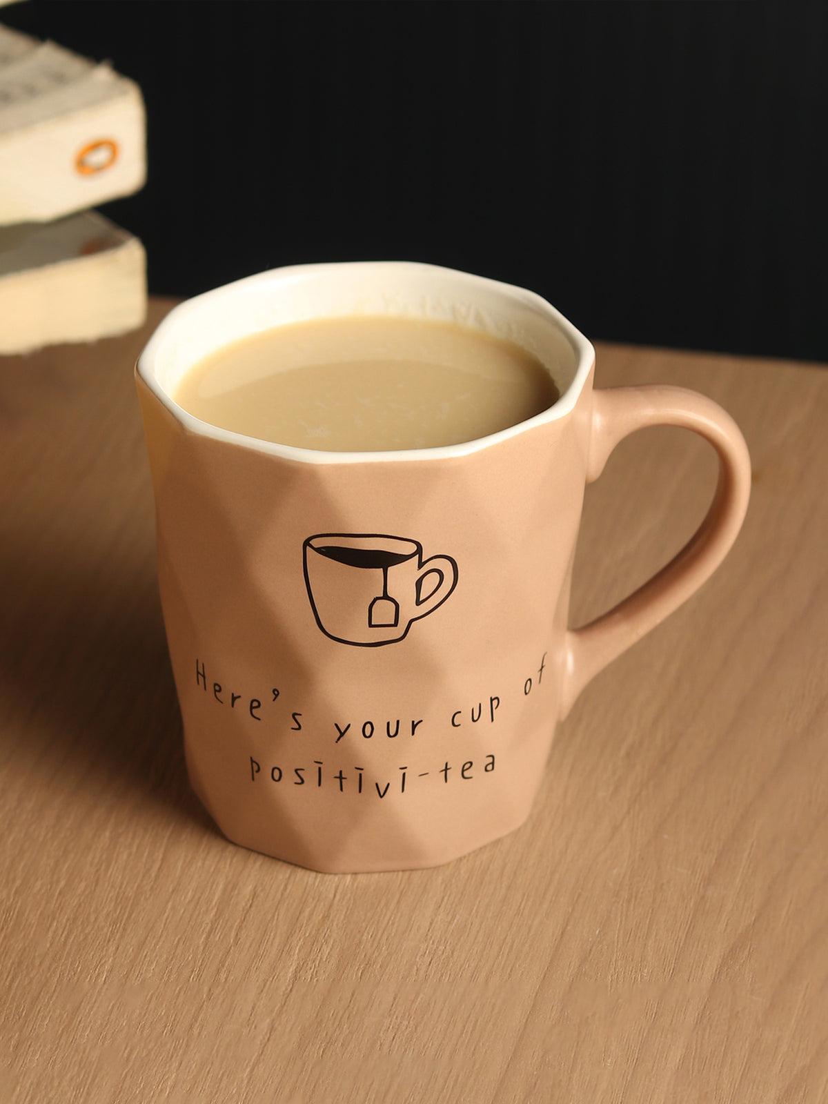 Positive-Tea Grey ceramic cup