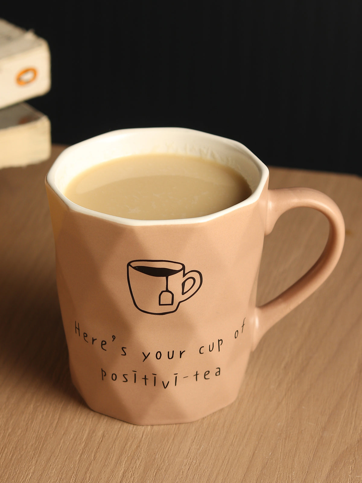 Positive-Tea Grey ceramic cup
