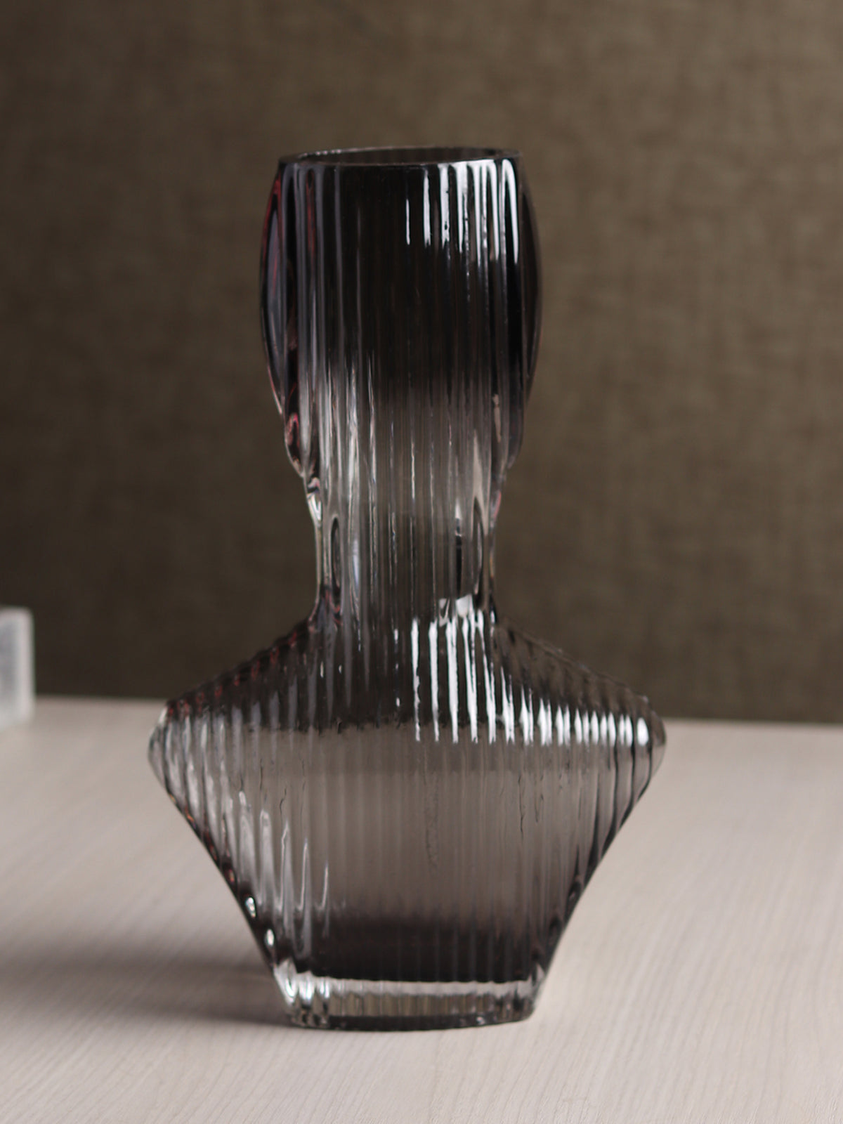 Apollo Grey Glass Vase