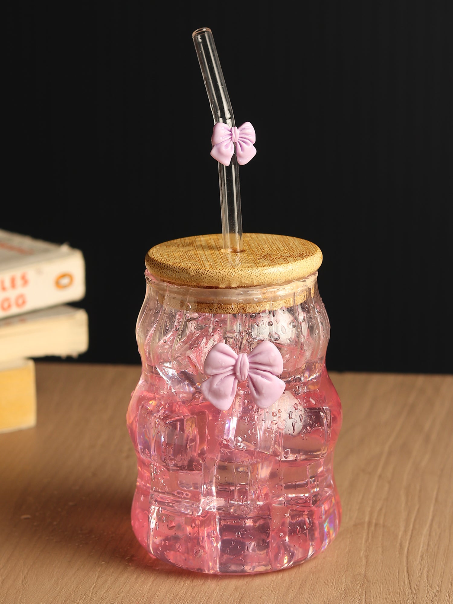 Taffy Glass Tumbler Pink