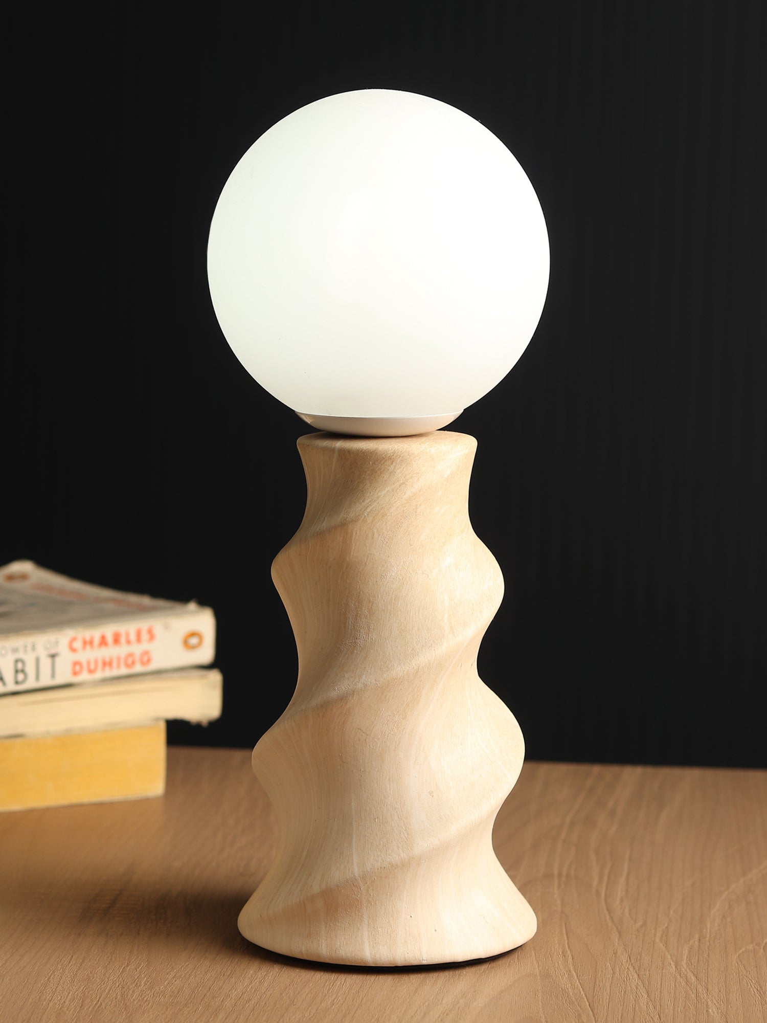Twist Forme Brown Table Lamp