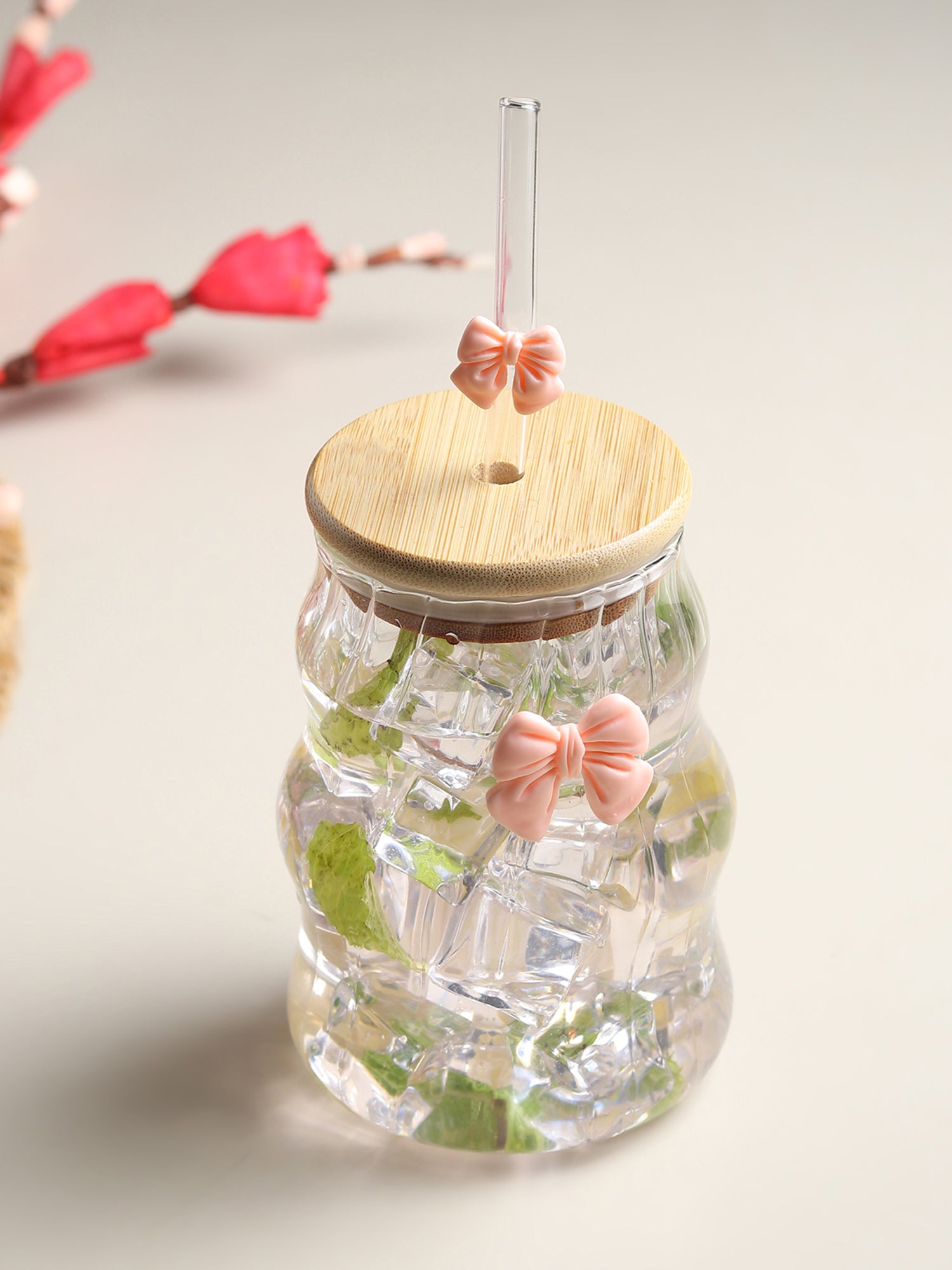 Taffy Glass Tumbler Pink