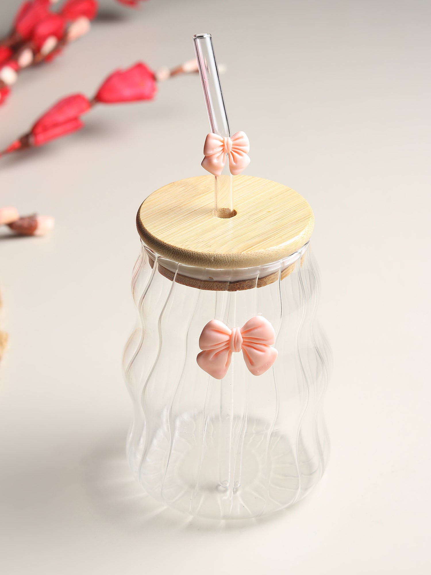 Taffy Glass Tumbler Pink