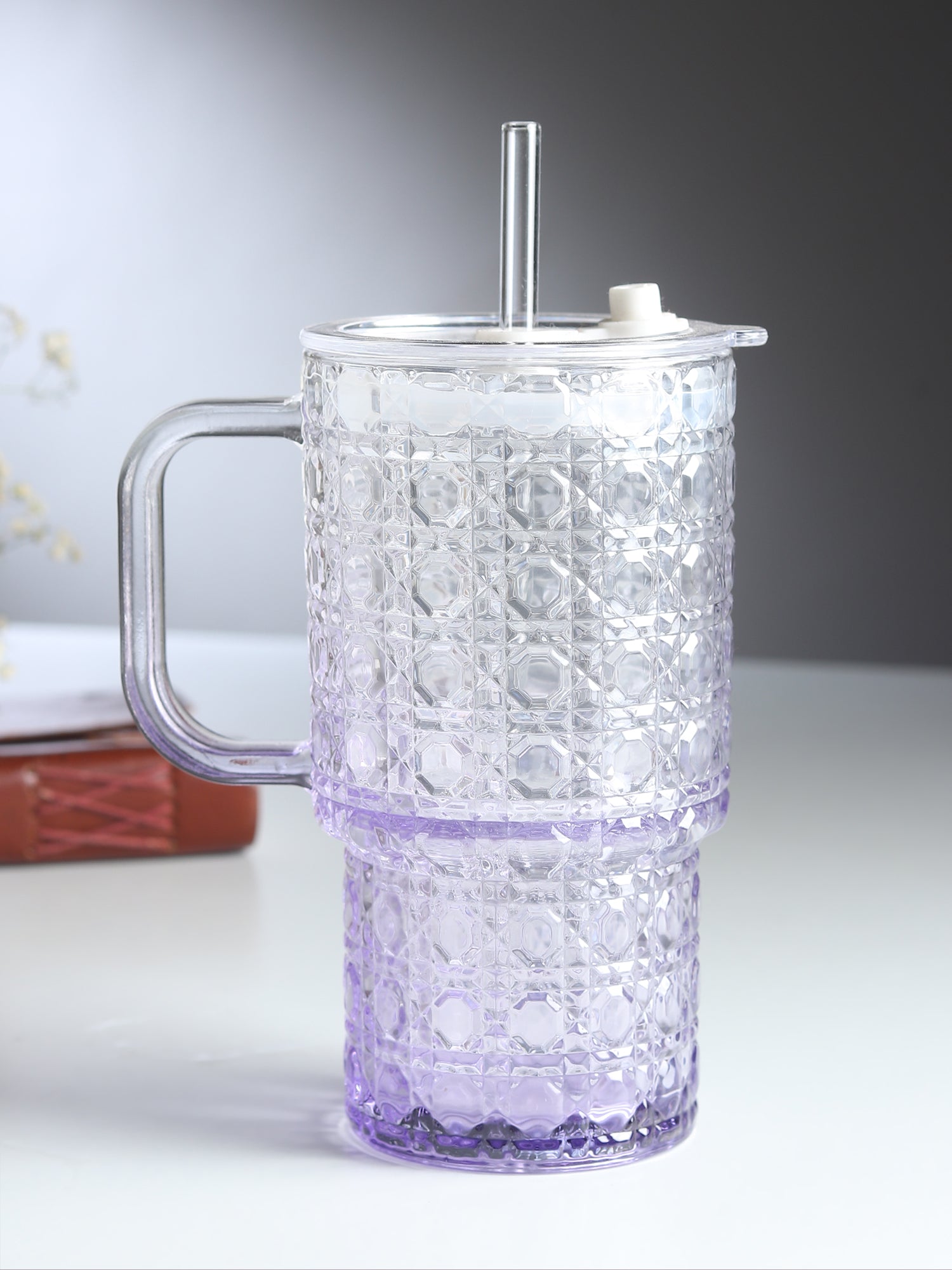 Verdelle Glass Tumbler Purple