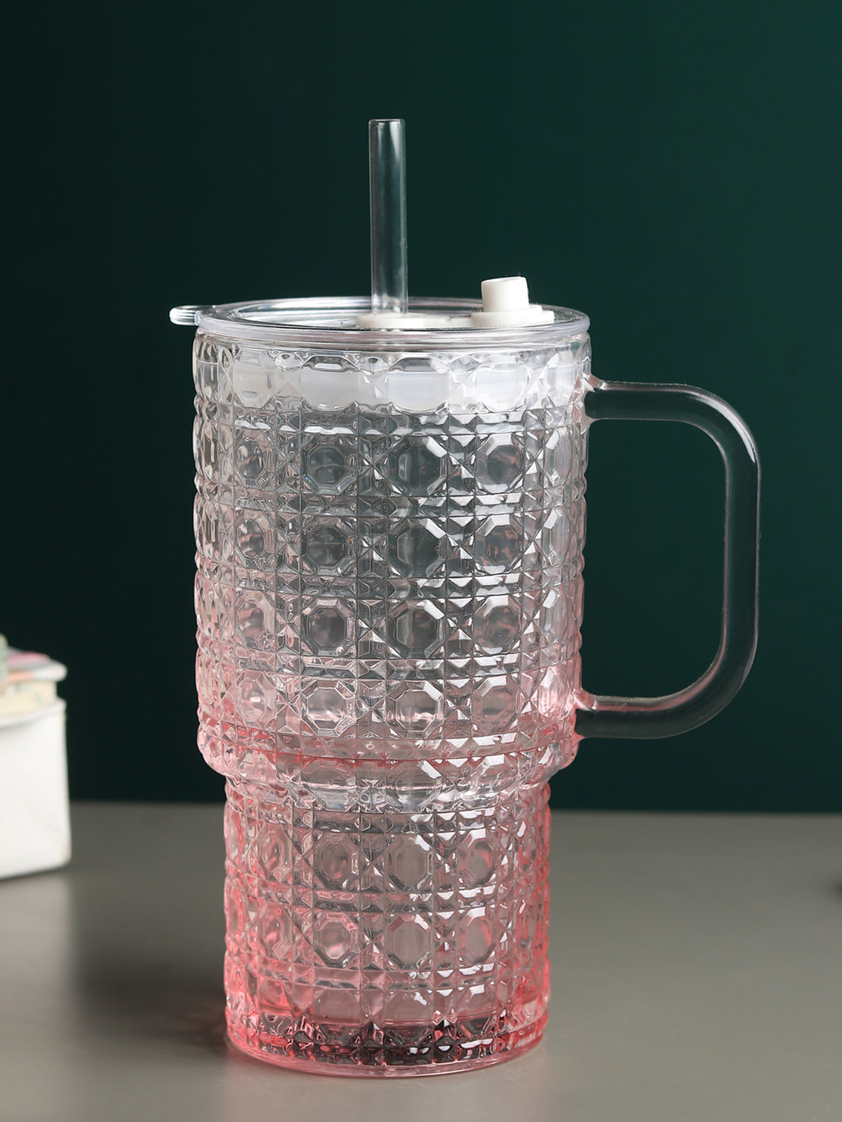 Verdelle Glass Tumbler Pink