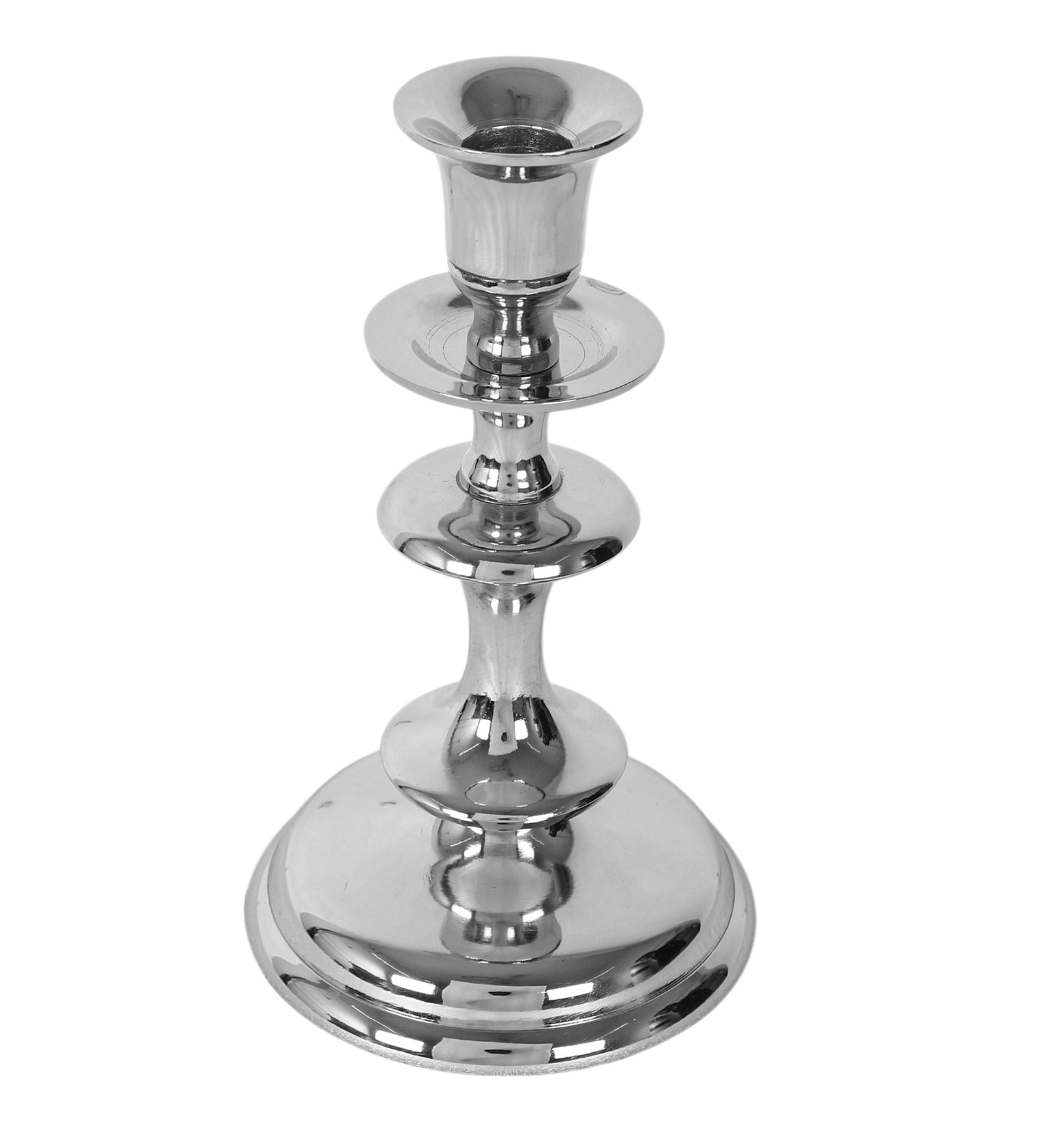 Imperium Solo Petite Silver Candleholder