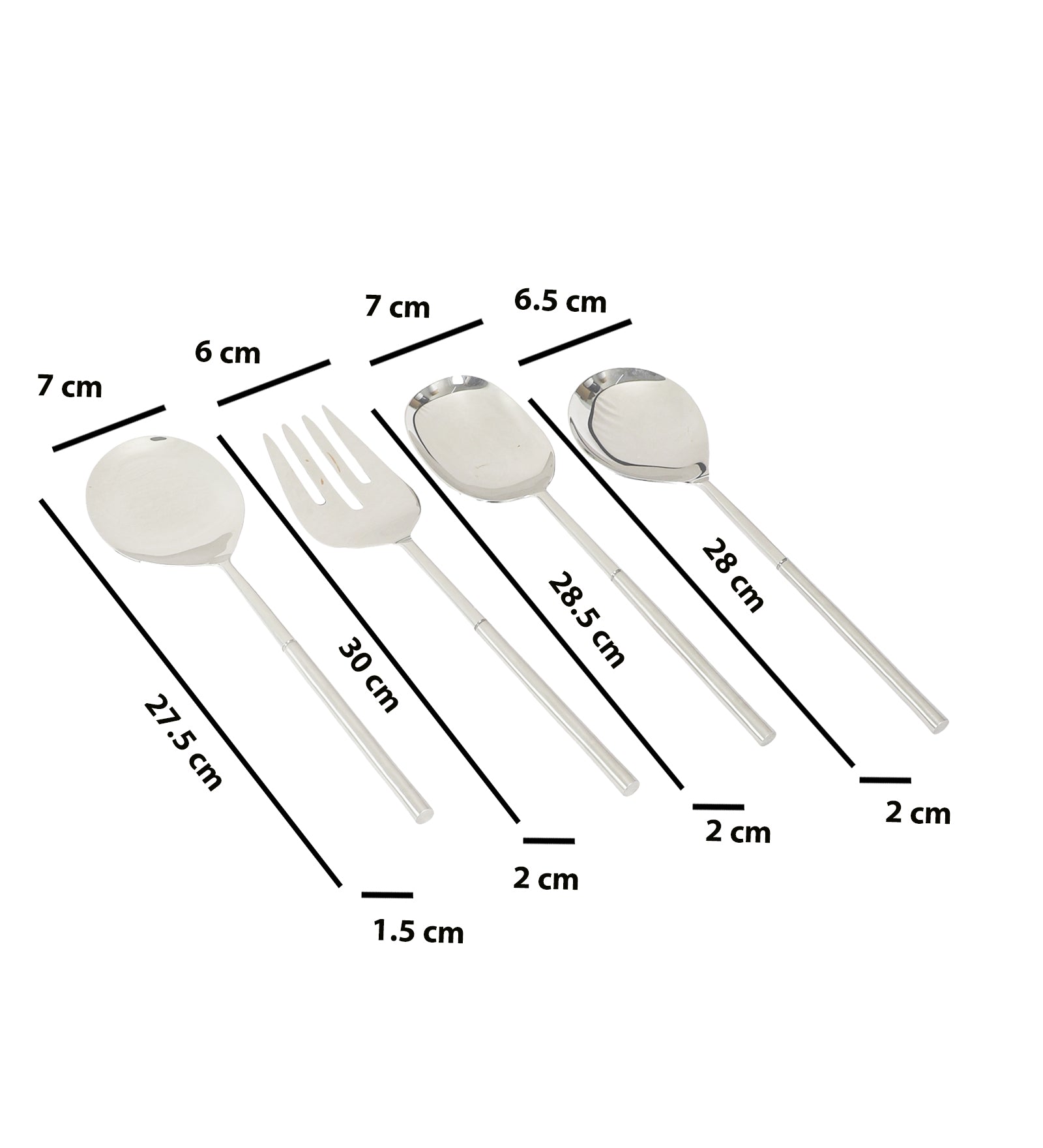 Lark Cutlery Serving Set Silver