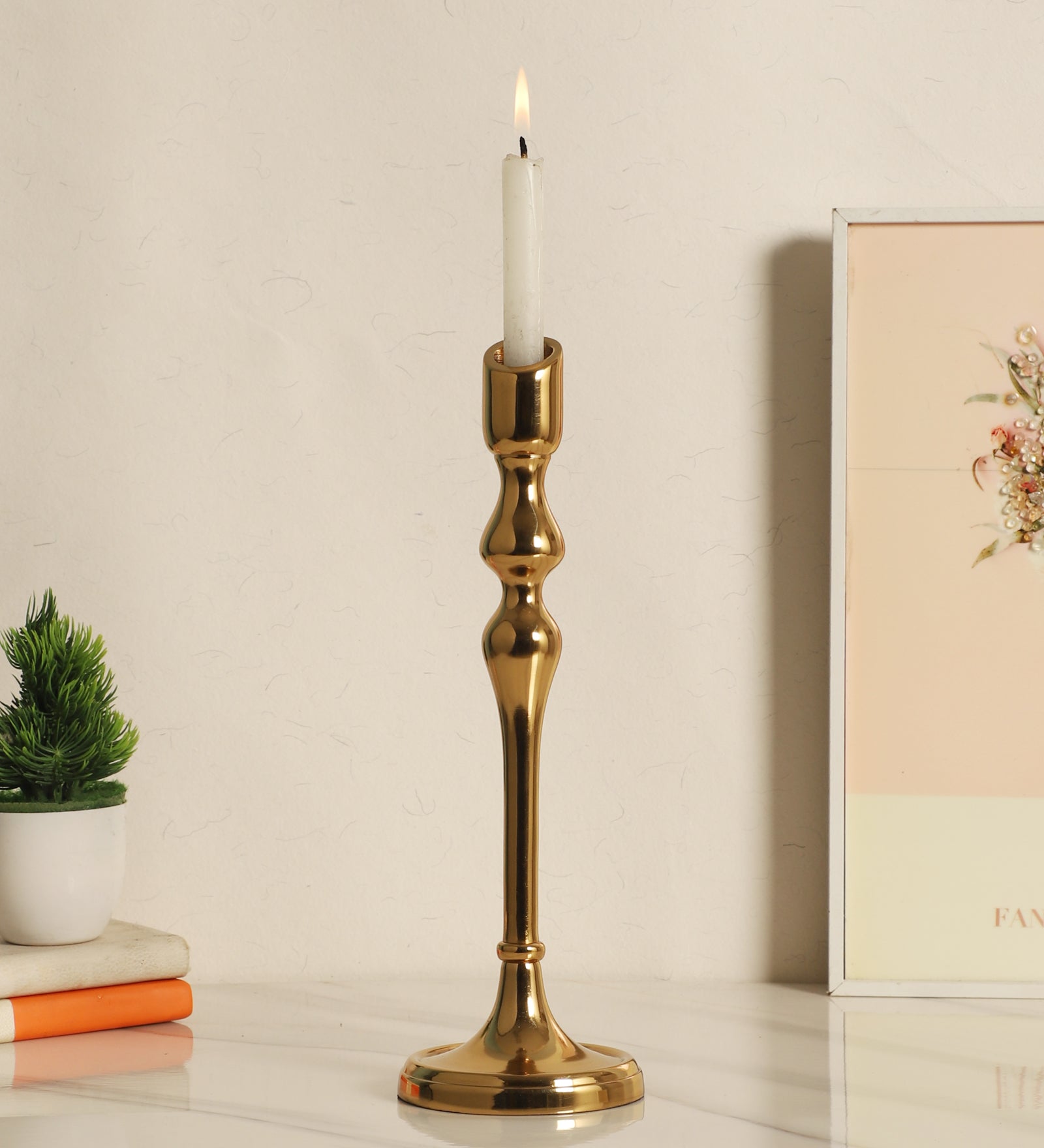 Lumora Large Gold Candleholder