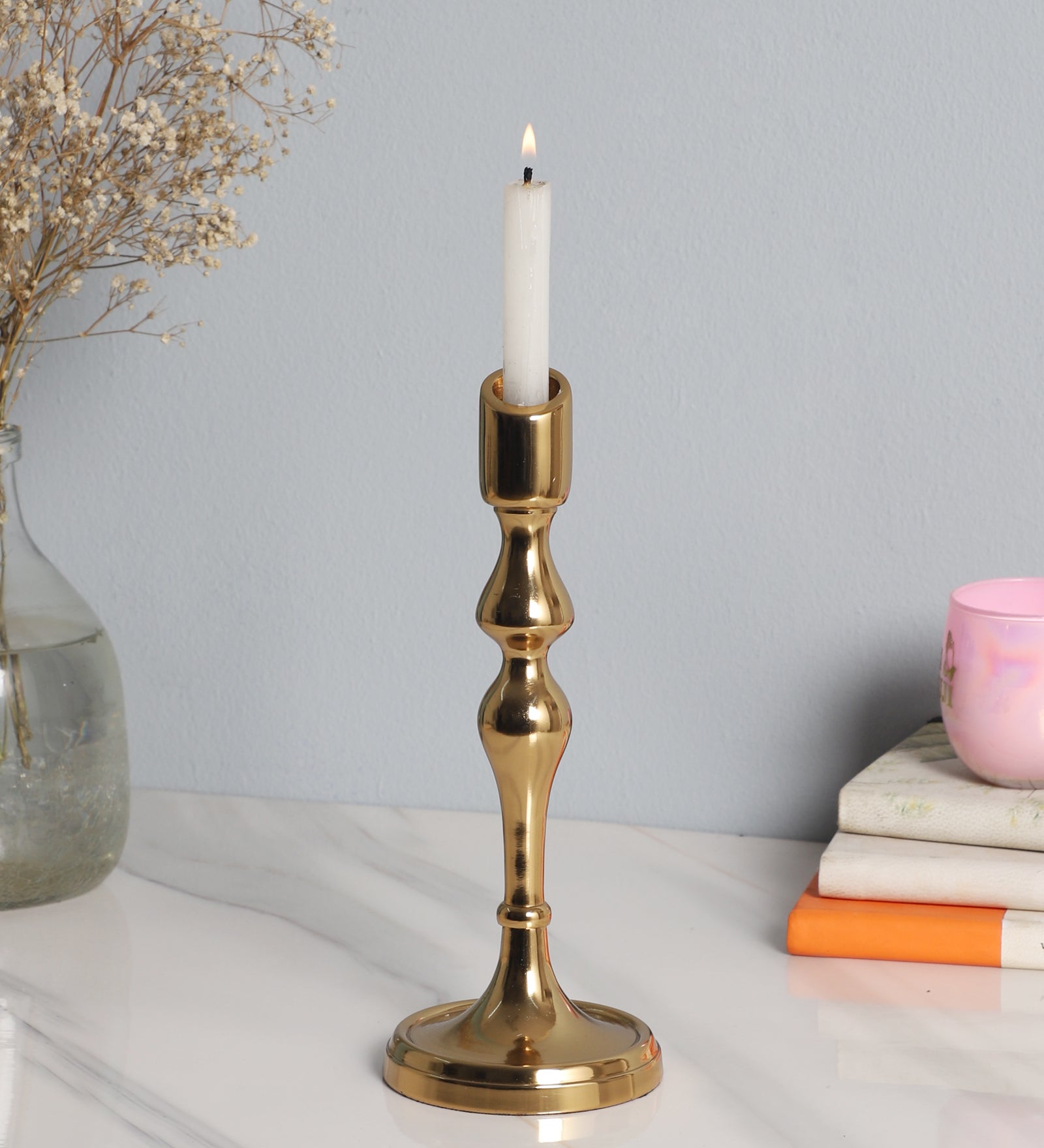 Lumora Small Gold Candle holder