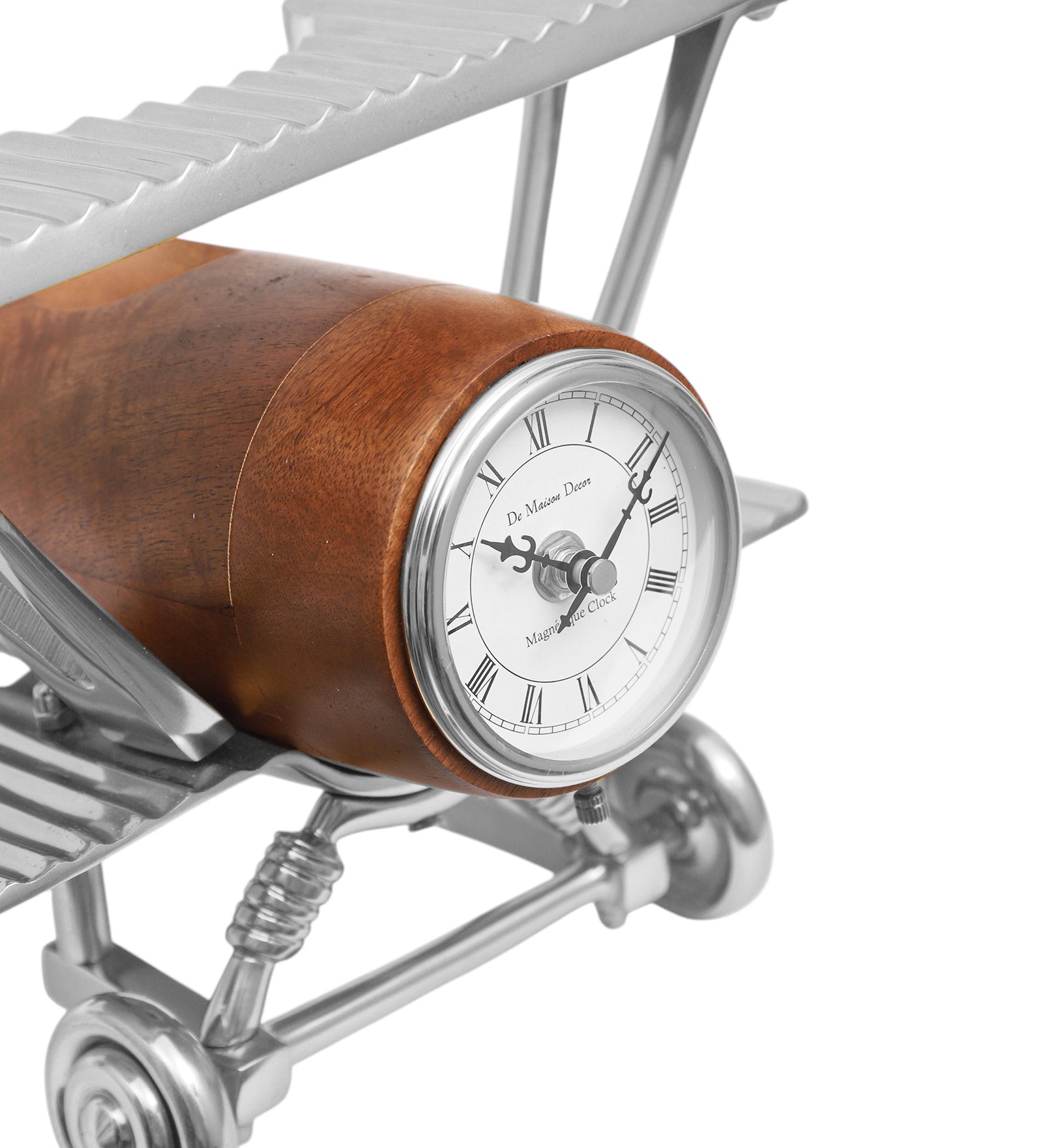 Meridian’s Sentinel table clock silver