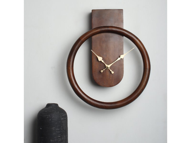 Wood's Dual Essence Clock in Brown