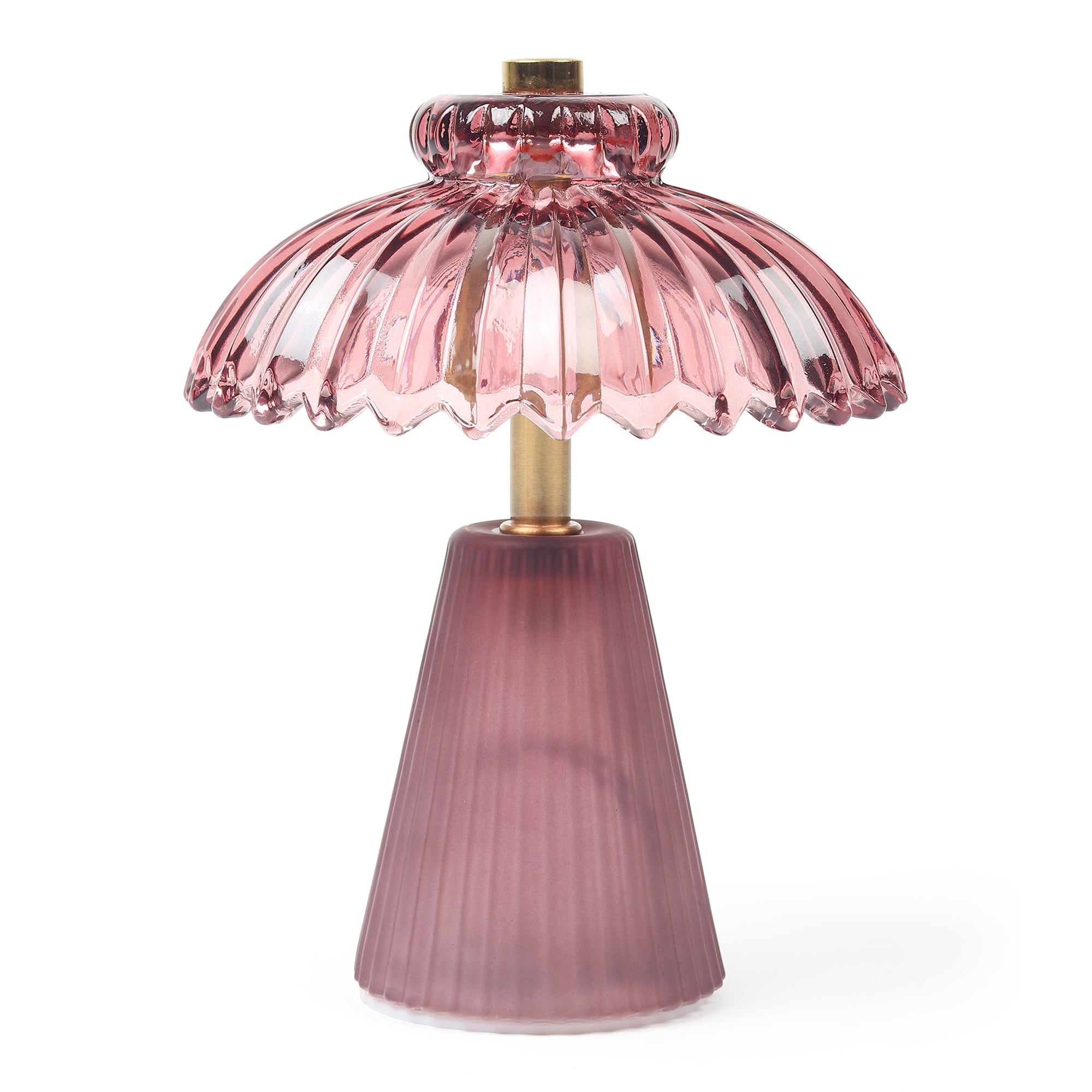 Cressa Crystelle Purple Glass Lamp