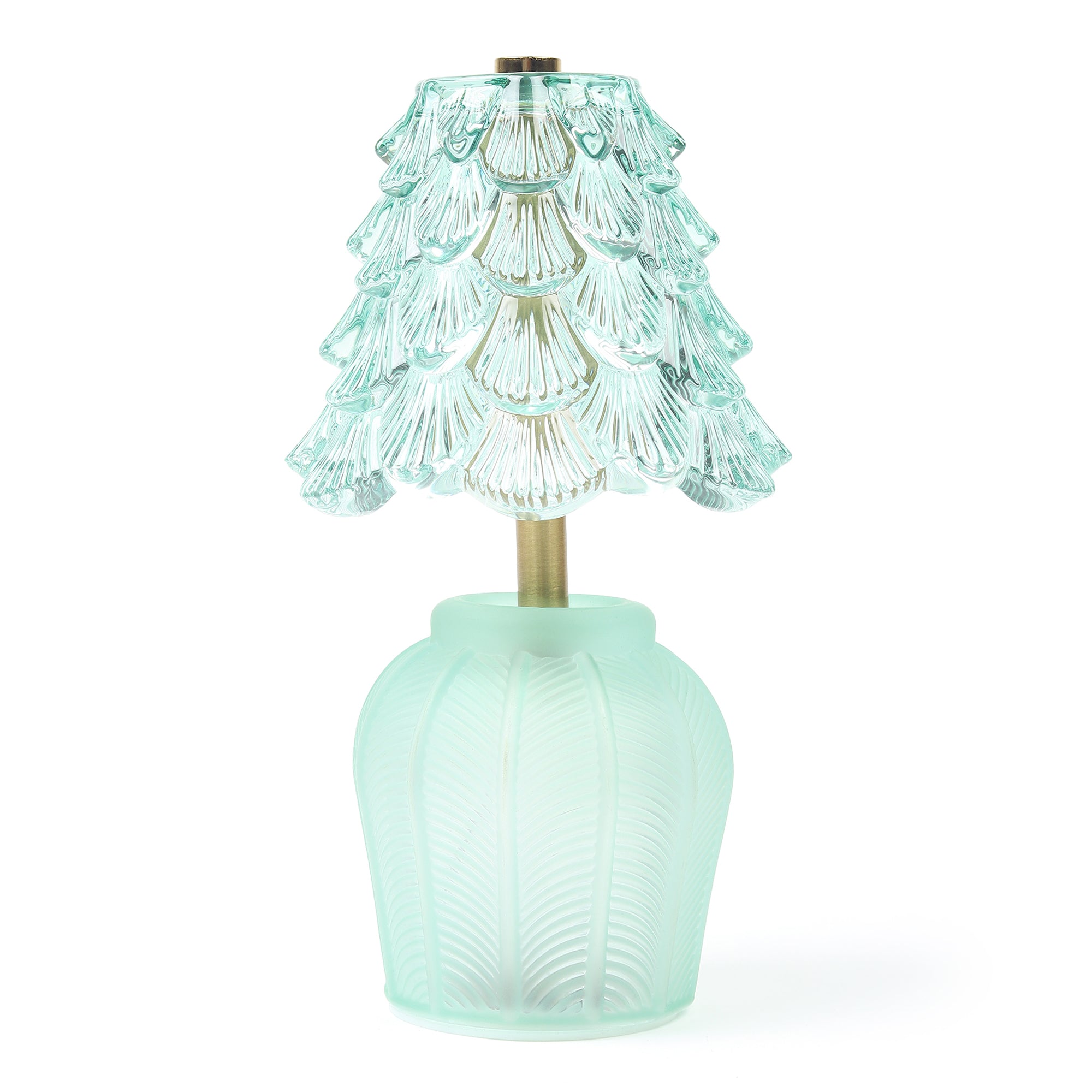 Marcelle Mini Crystelle Green Glass Lamp