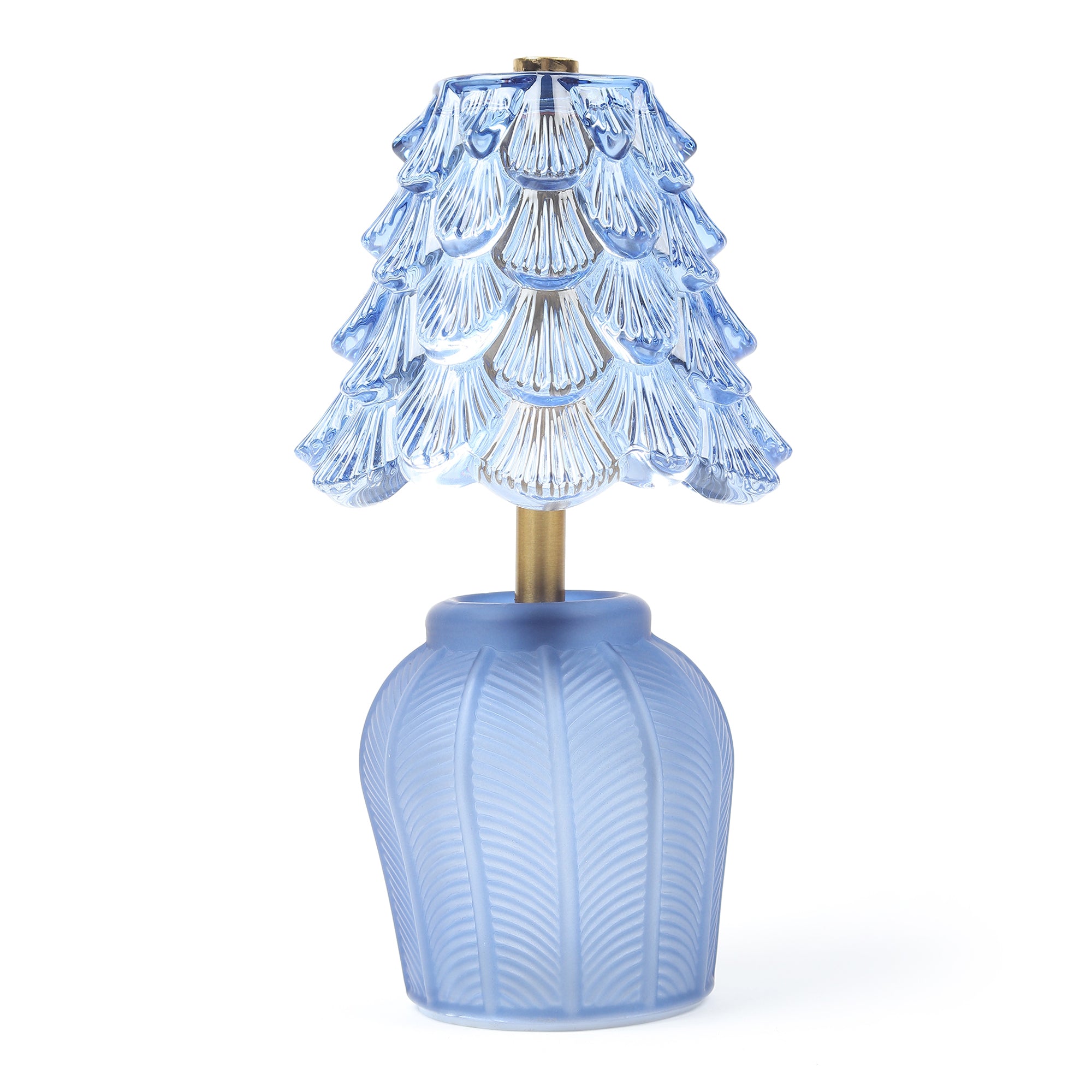 Marcelle Mini Crystelle Blue  Glass Lamp
