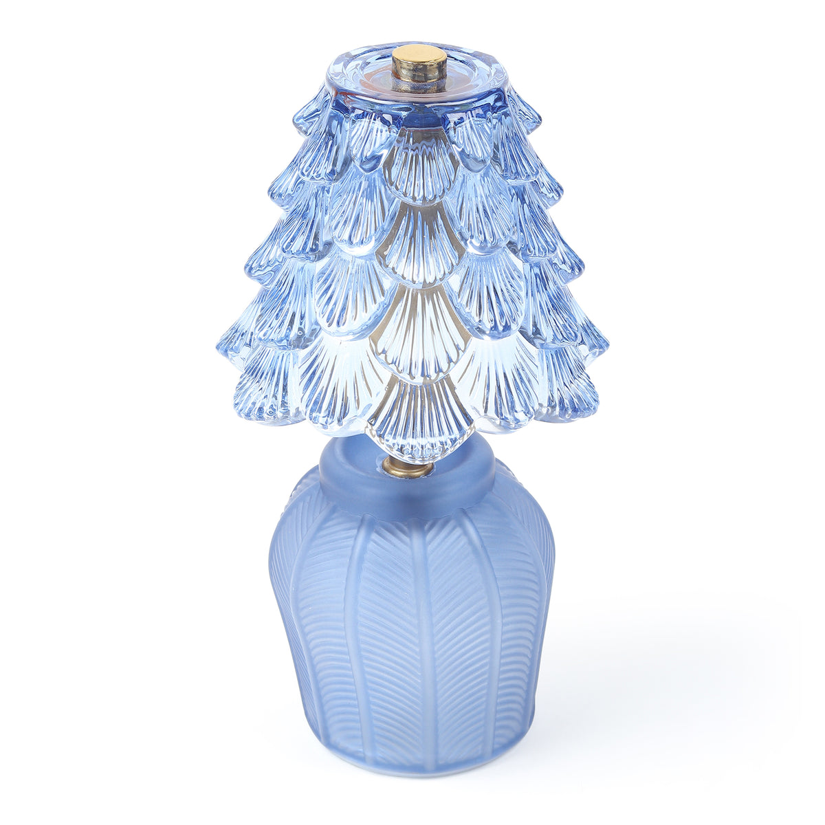 Marcelle Mini Crystelle Blue  Glass Lamp