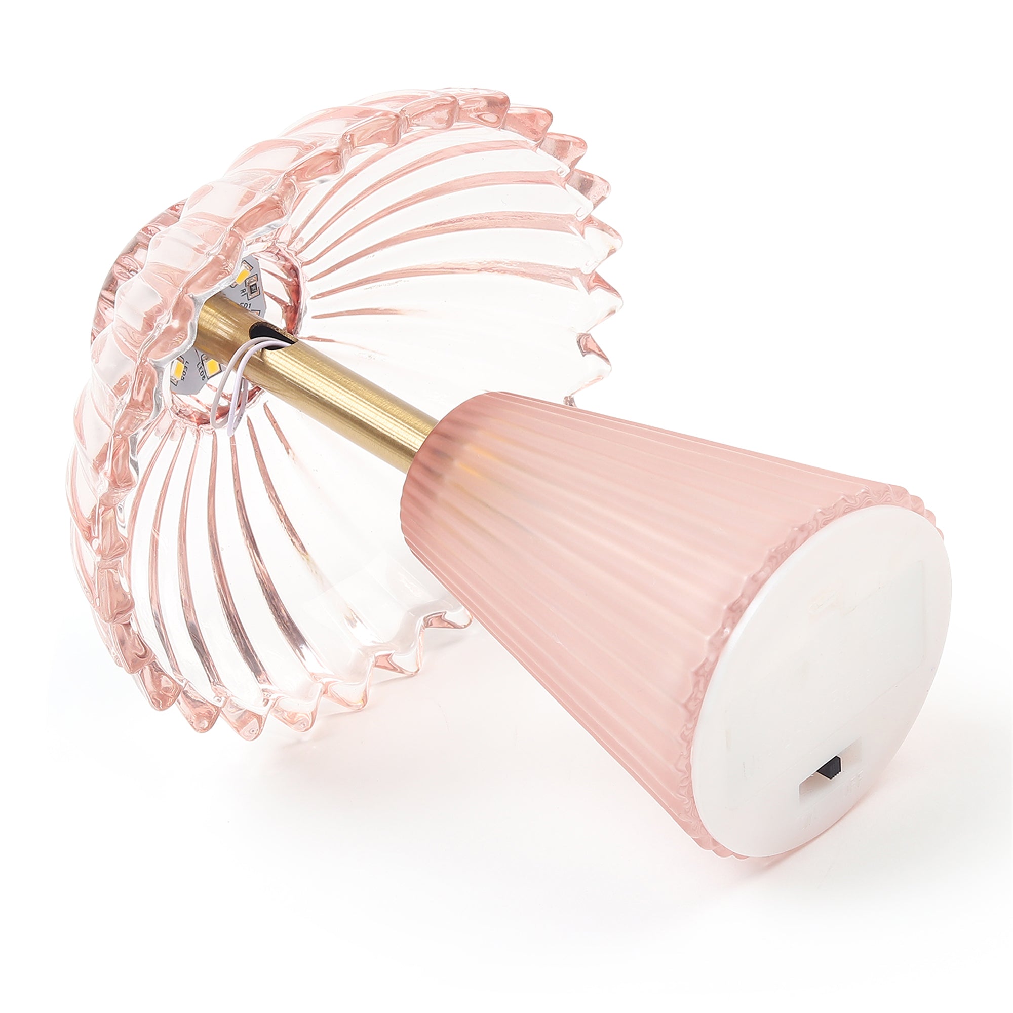 Cressa Crystelle Pink Glass Lamp
