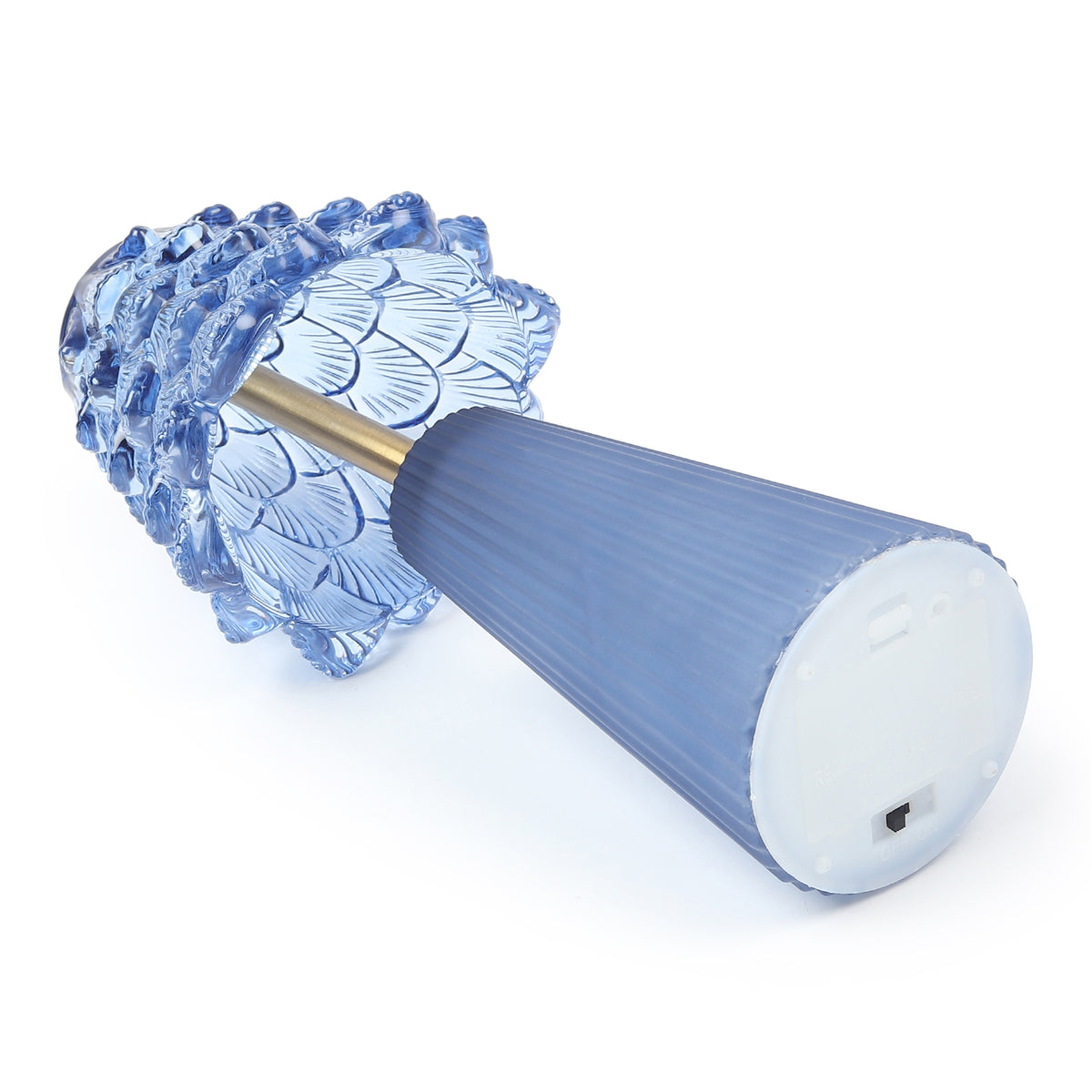 Marcelle Crystelle Blue Glass Lamp