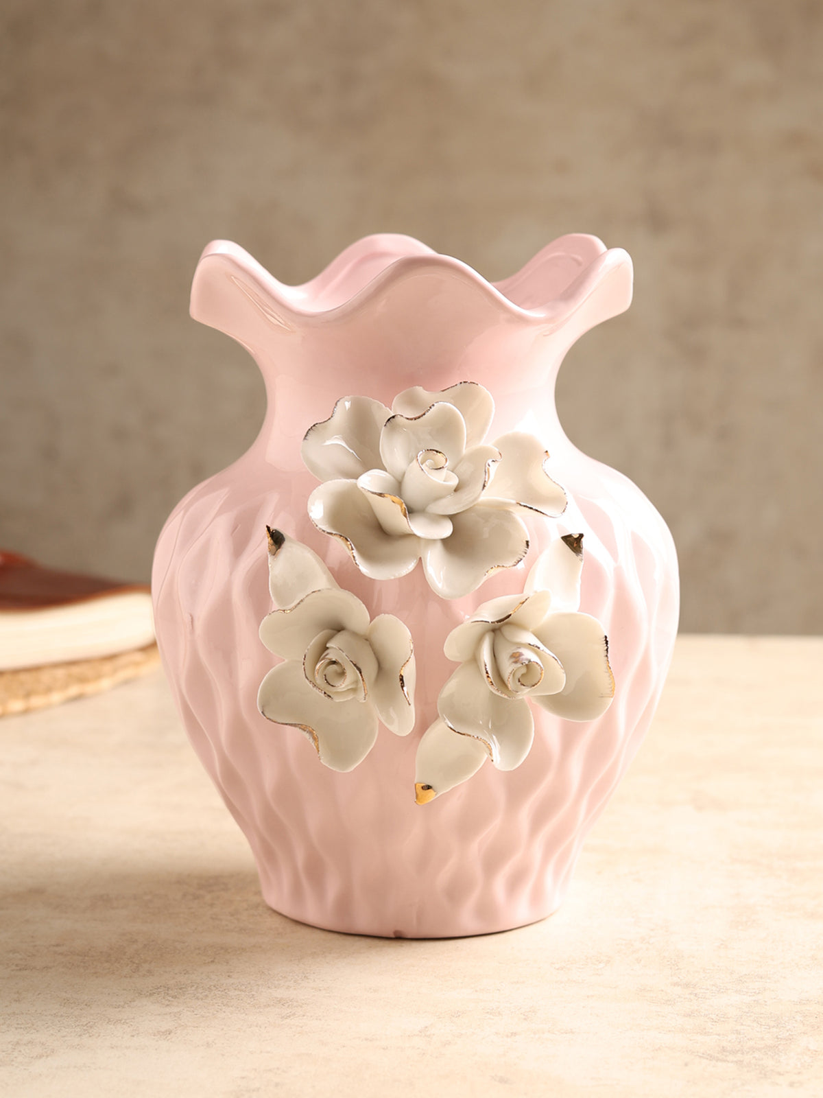 Elodie Fleur Pink Porcelain Vase