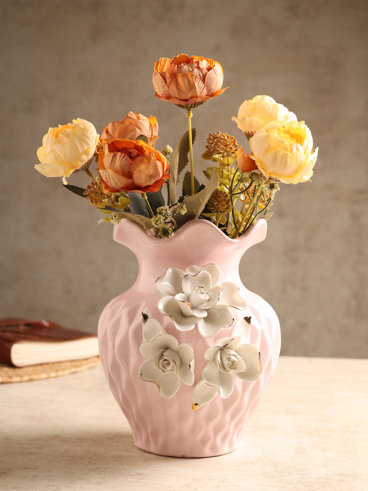Elodie Fleur Pink Porcelain Vase