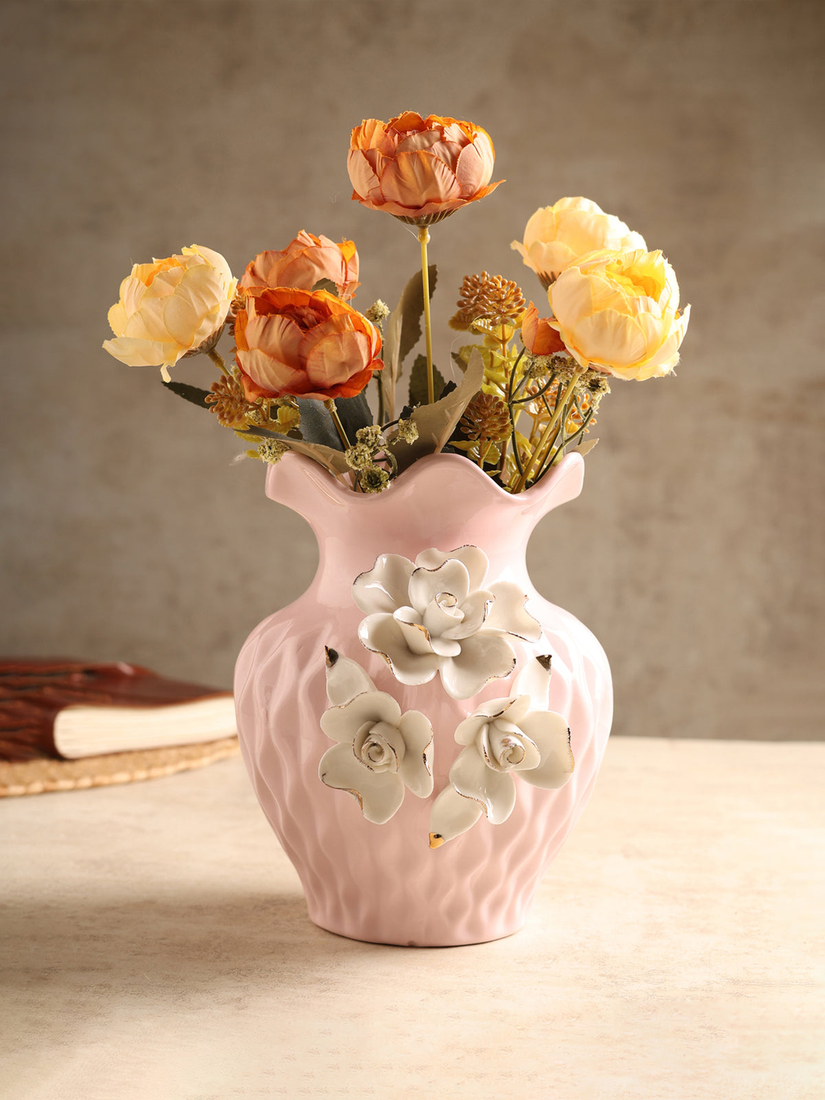 Elodie Fleur Pink Porcelain Vase