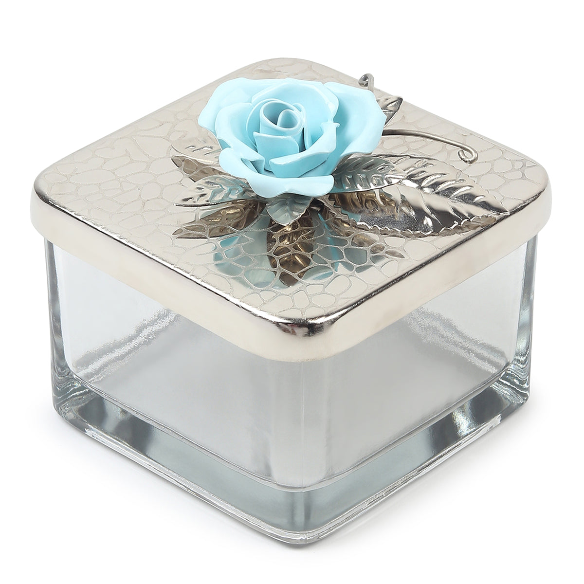Petal Eclat Blue Square storage Box