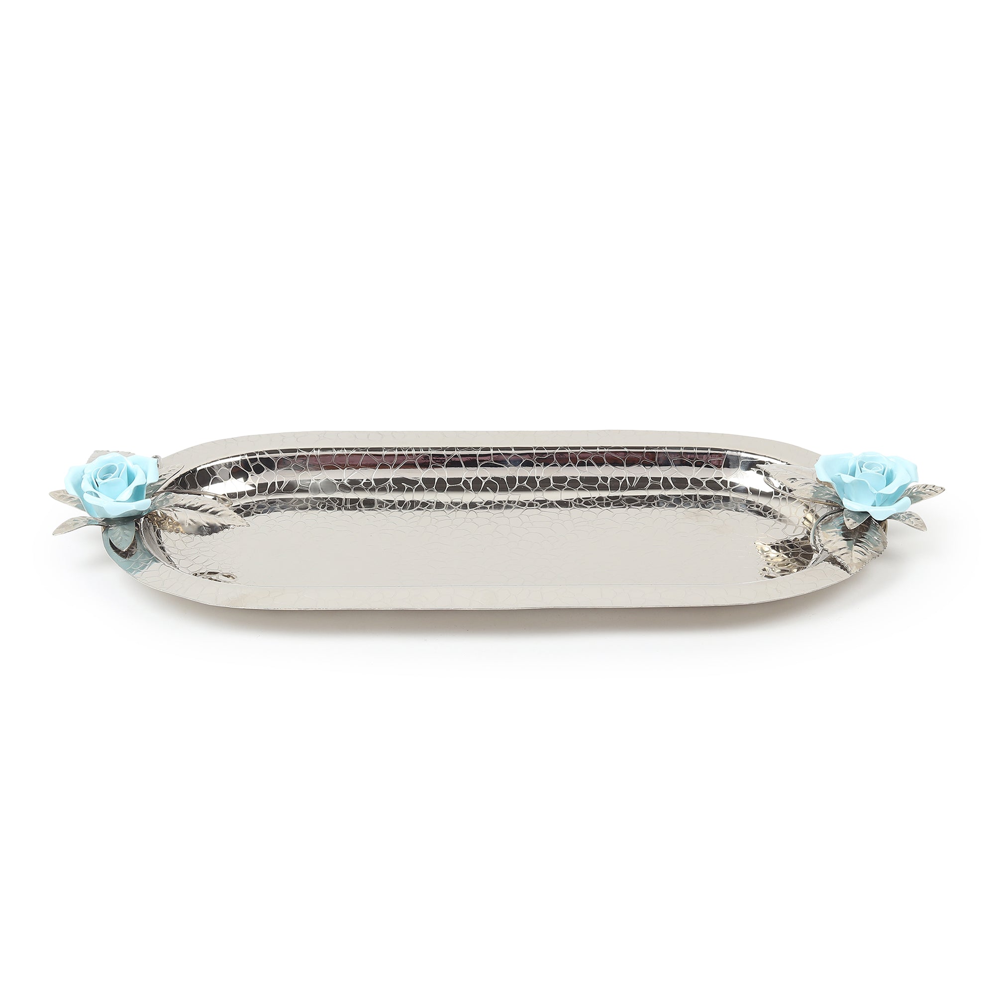 Petal Eclat Blue Oval Tray