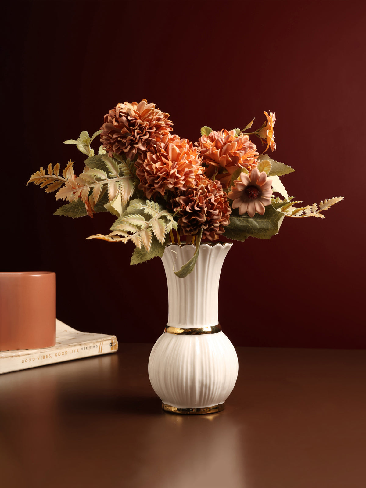 Garnet Porcelain Vase