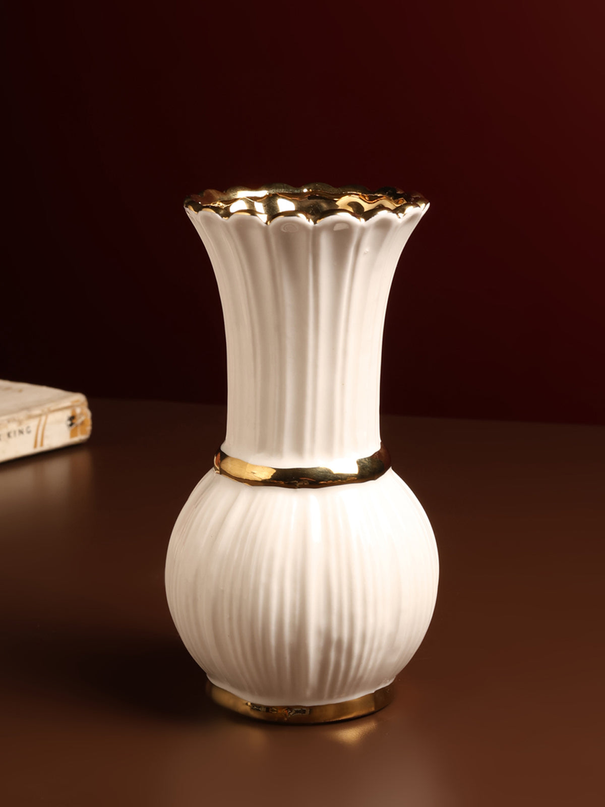 Garnet Porcelain Vase
