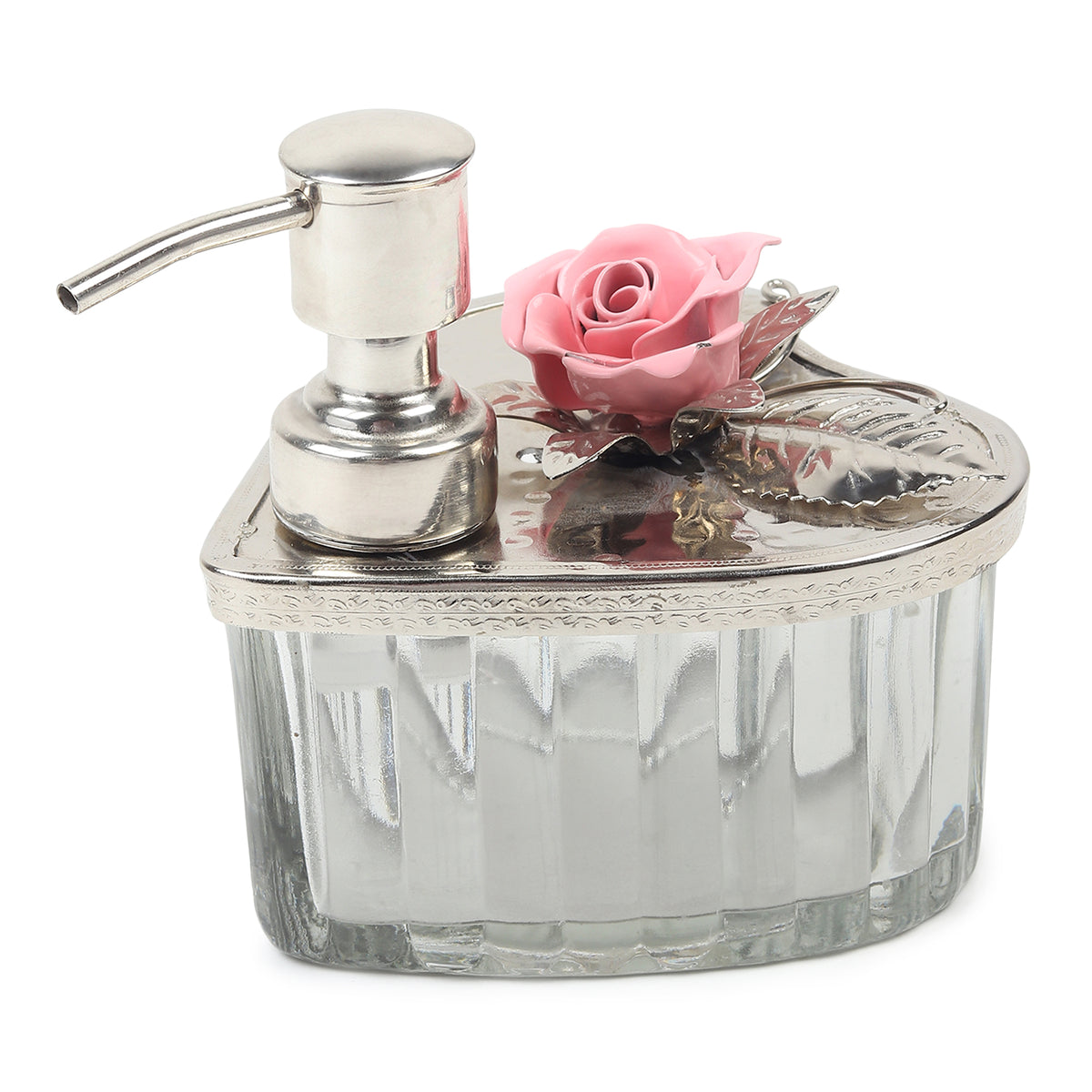 Petal Eclat Pink Glass Dispenser