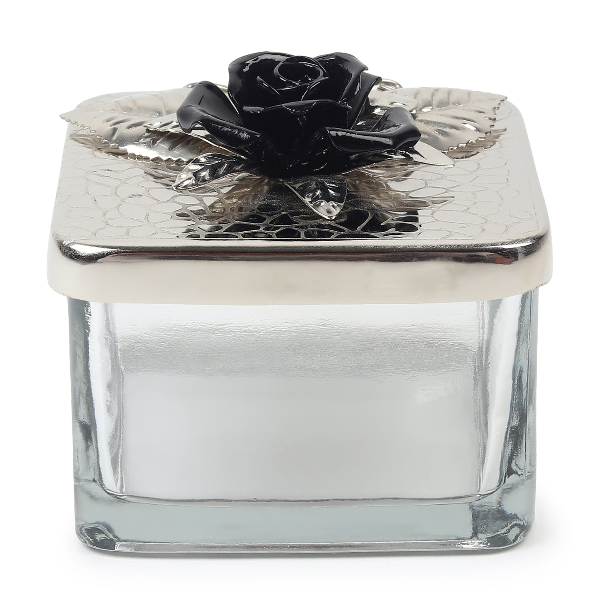 Petal Eclat Black Square Storage Box