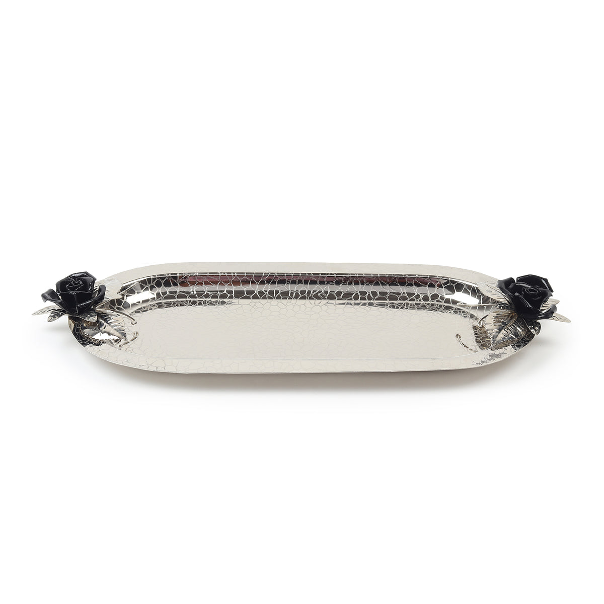 Petal Eclat Black Oval Tray