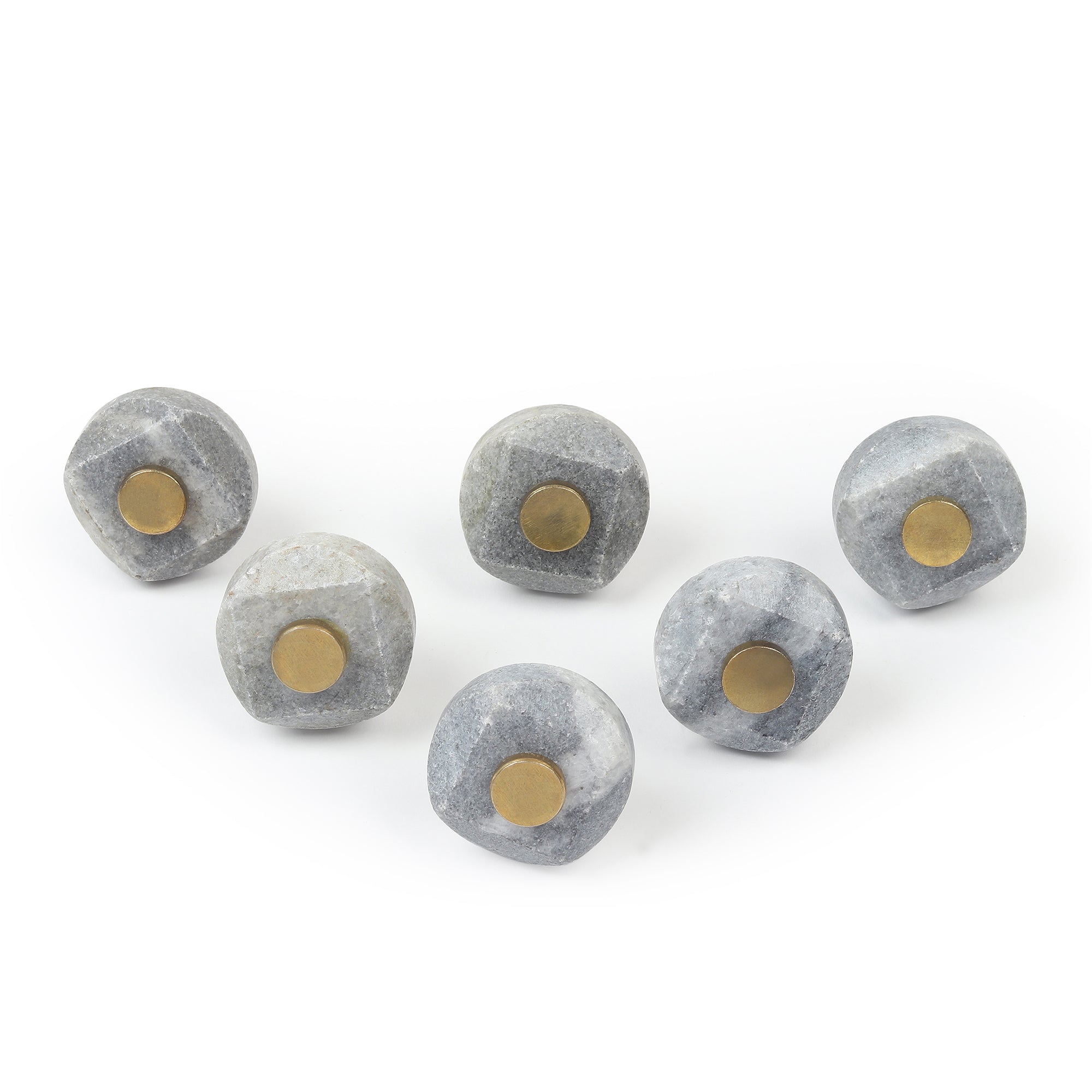Slate Marble Knob set of 6