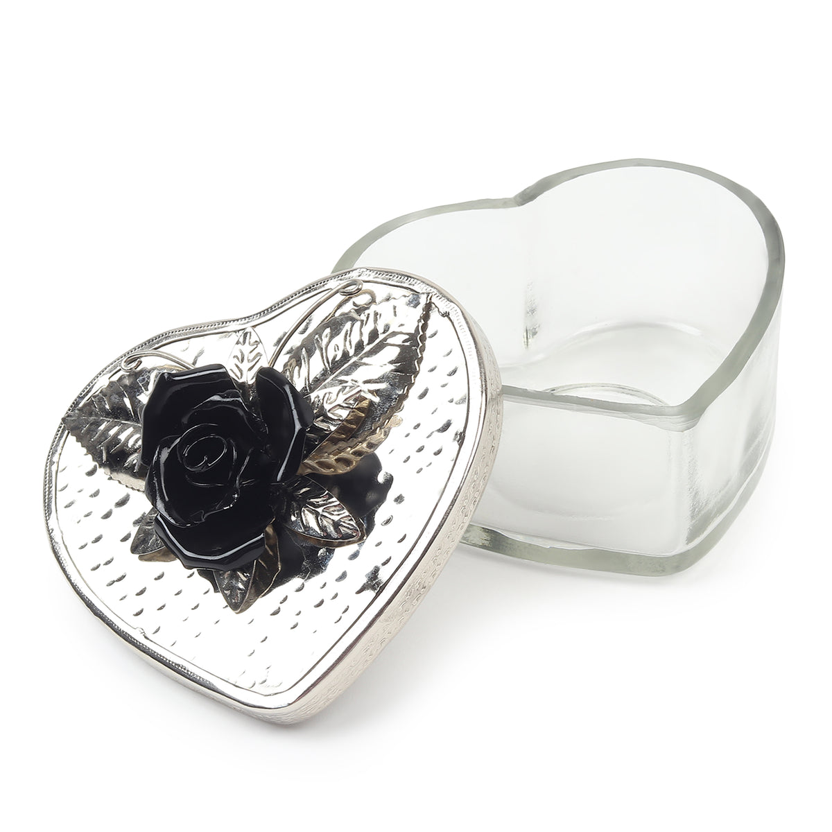 Petal Eclat Black Heart Storage Box