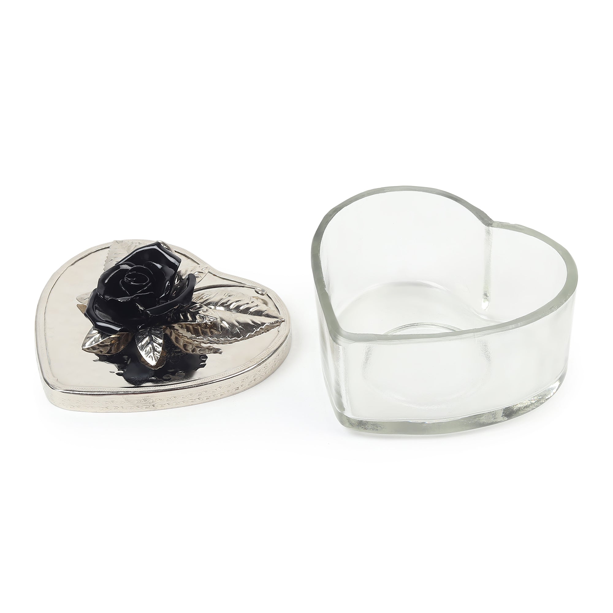 Petal Eclat Black Heart Storage Box