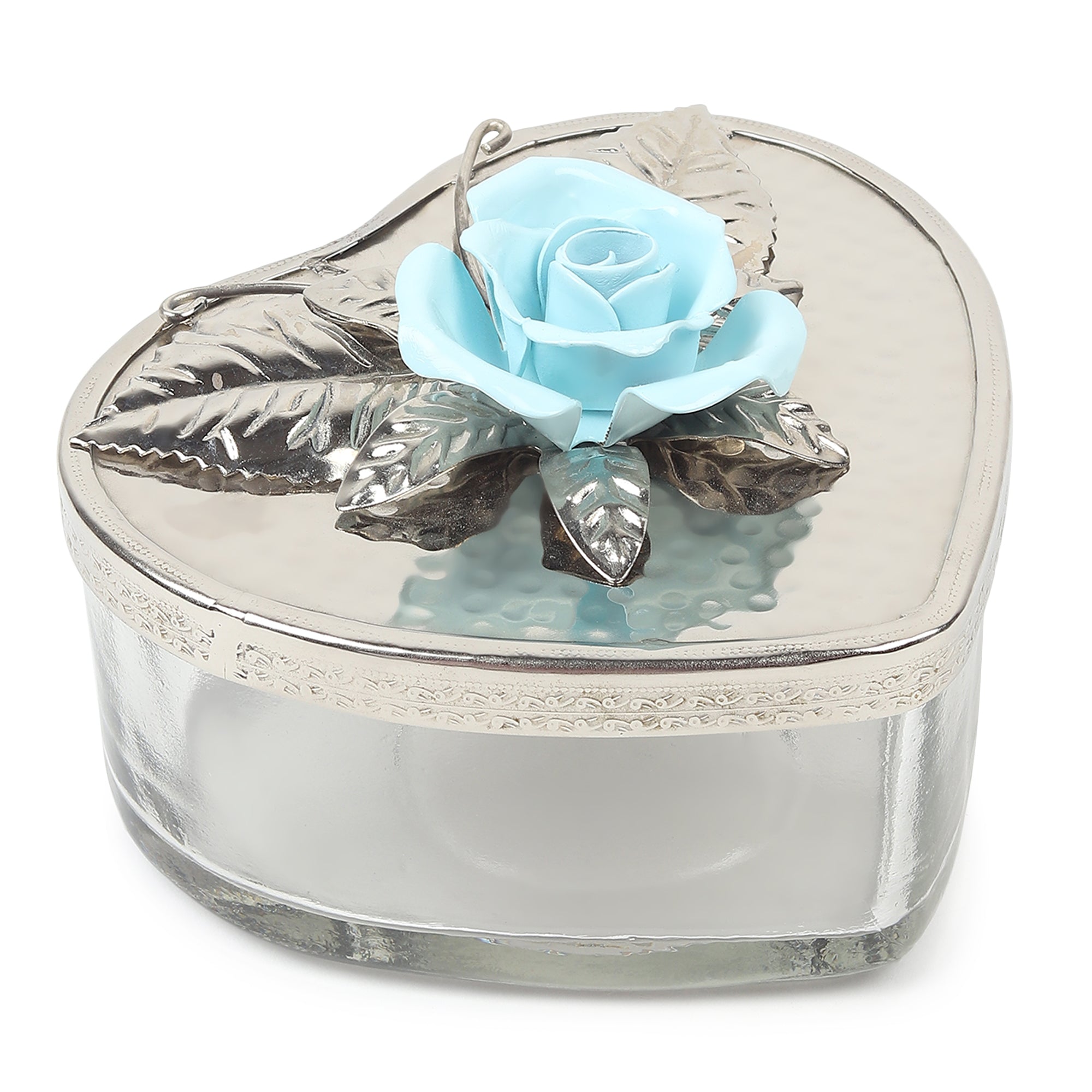 Petal Eclat Blue Heart Storage Box