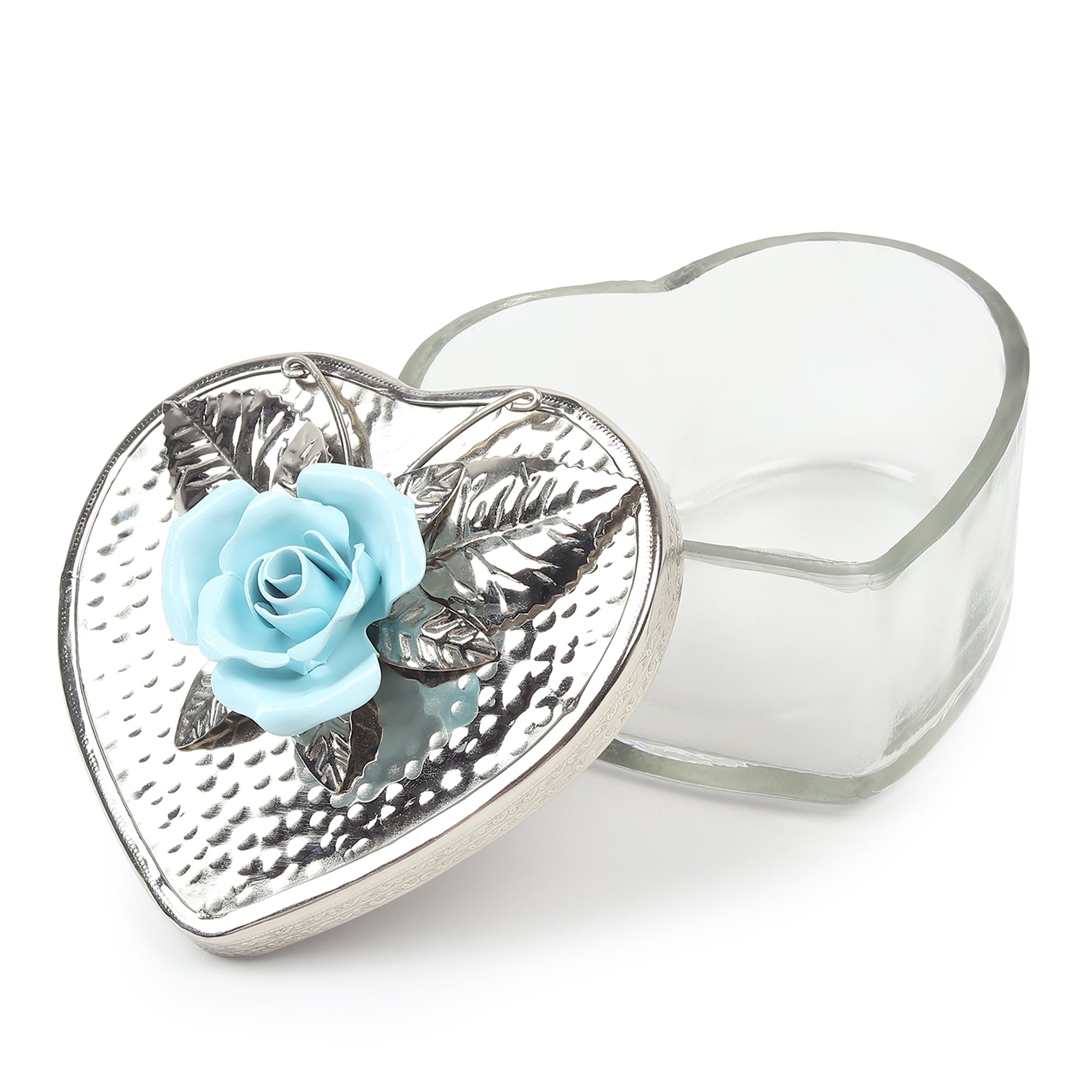 Petal Eclat Blue Heart Storage Box