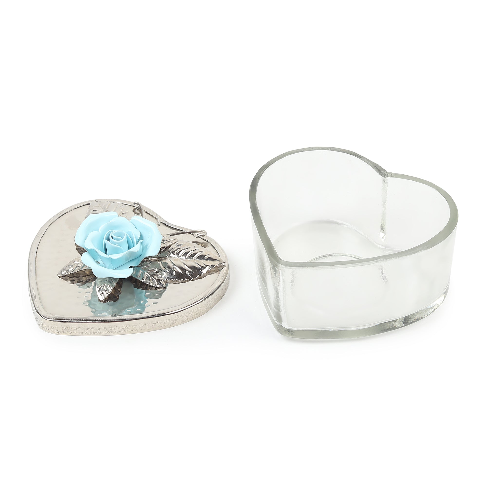 Petal Eclat Blue Heart Storage Box