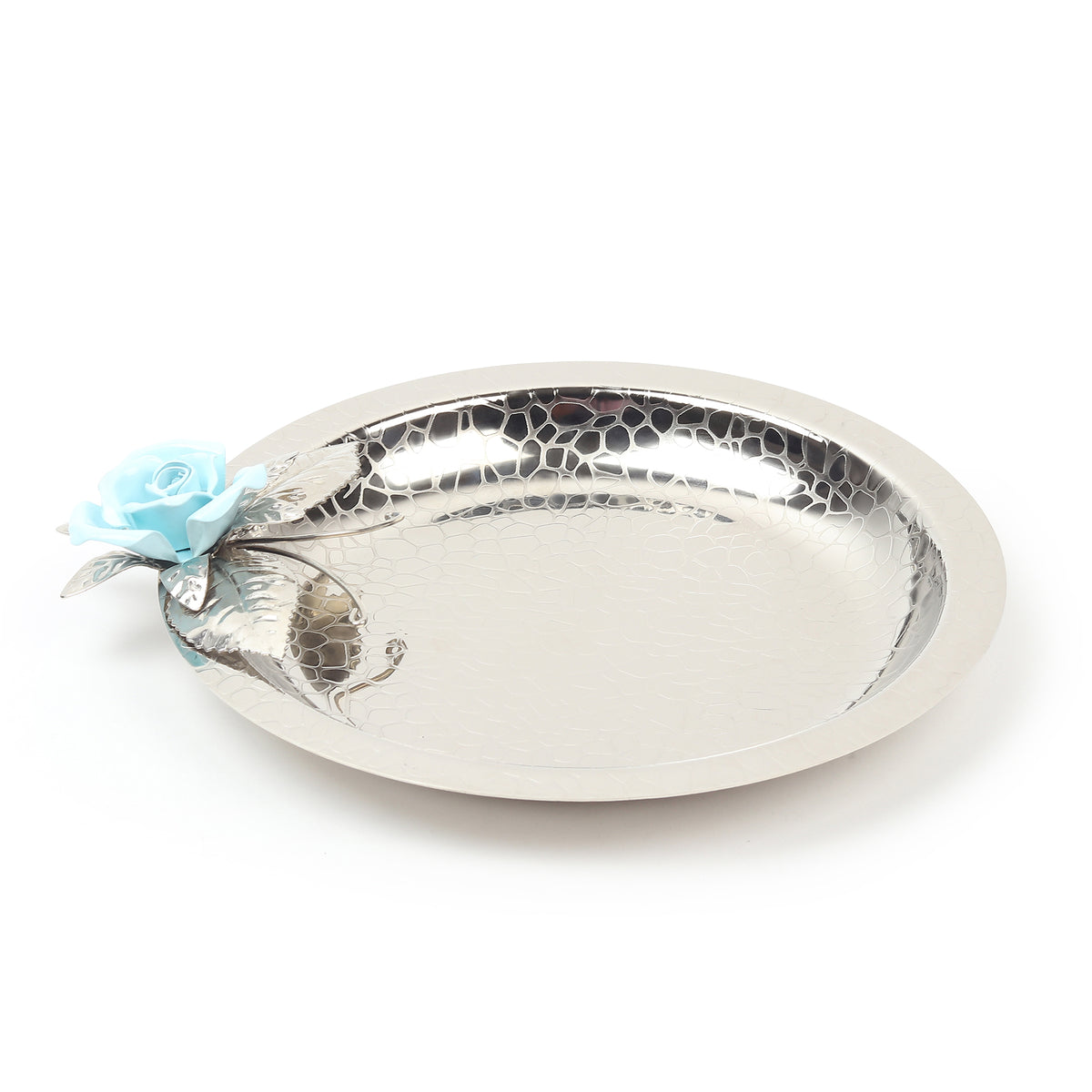 Petal Eclat Blue Circle Plate